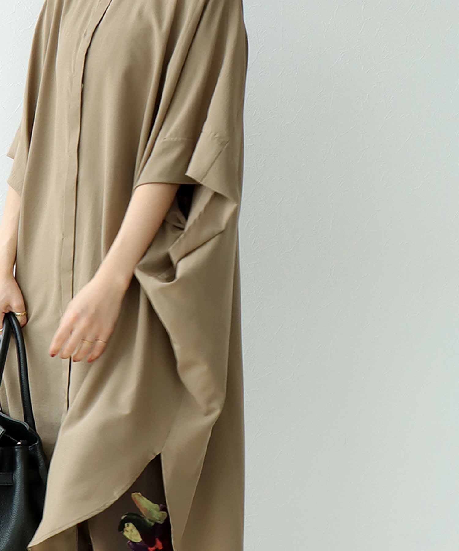 ドレープロングシャツ