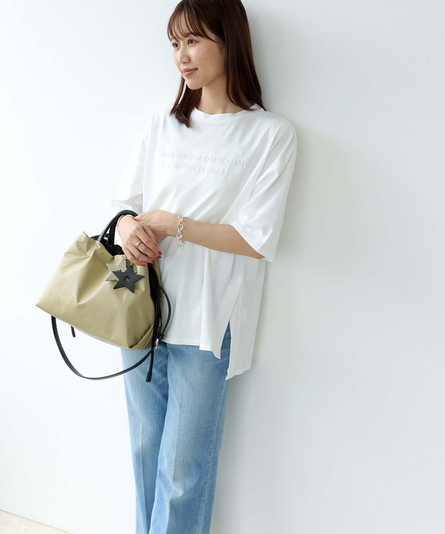 エンボスロゴ バックテープ Tシャツ