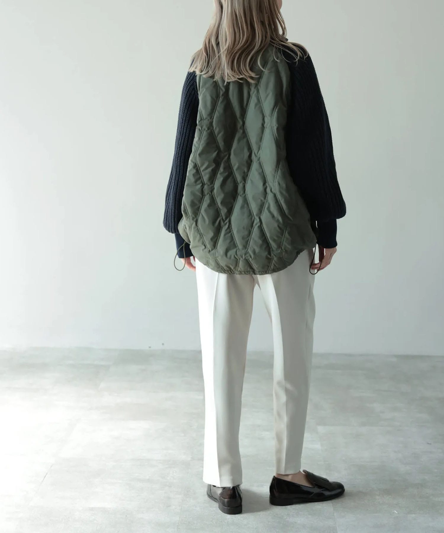 ニットドッキングハイネックジャケット