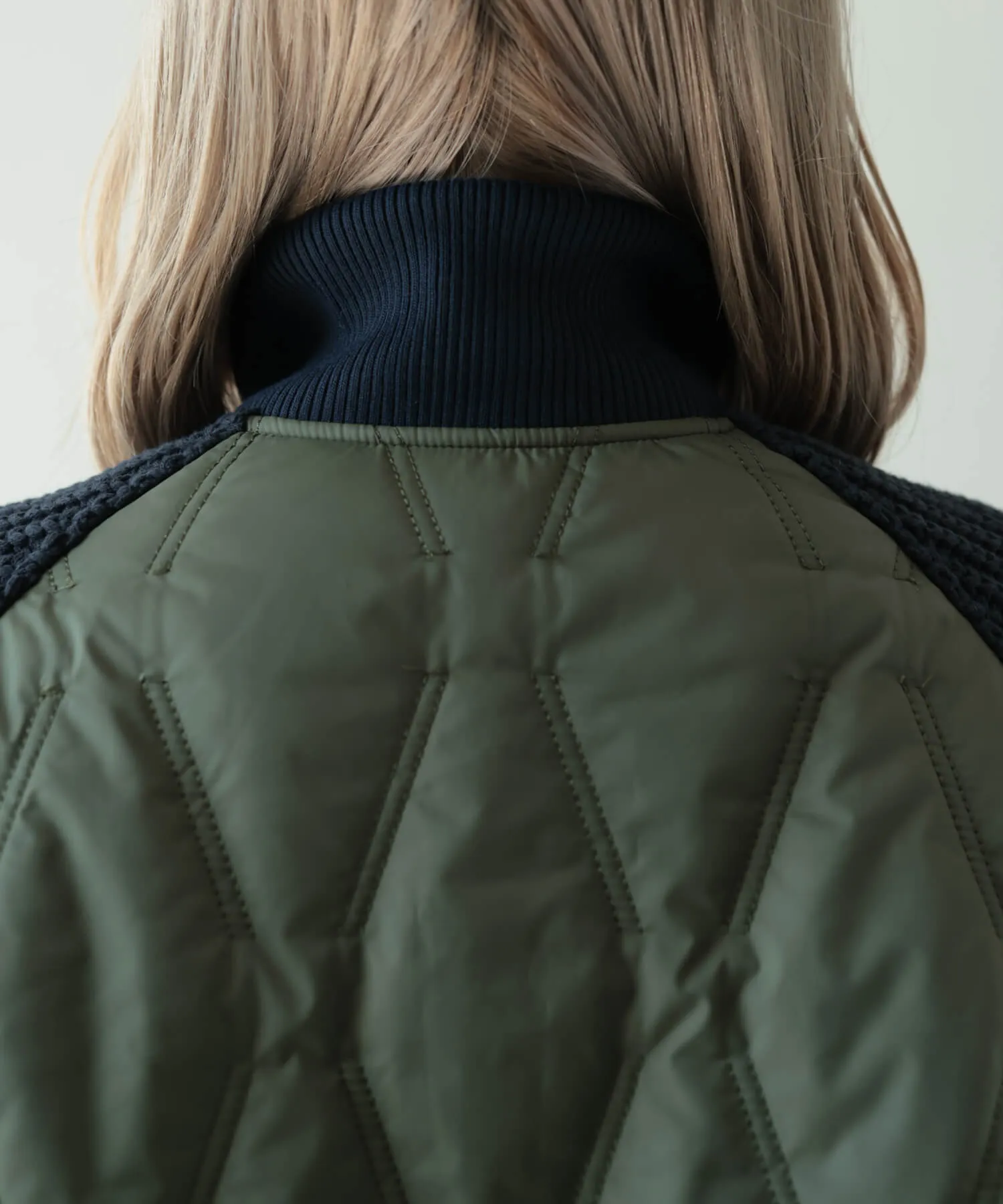 ニットドッキングハイネックジャケット