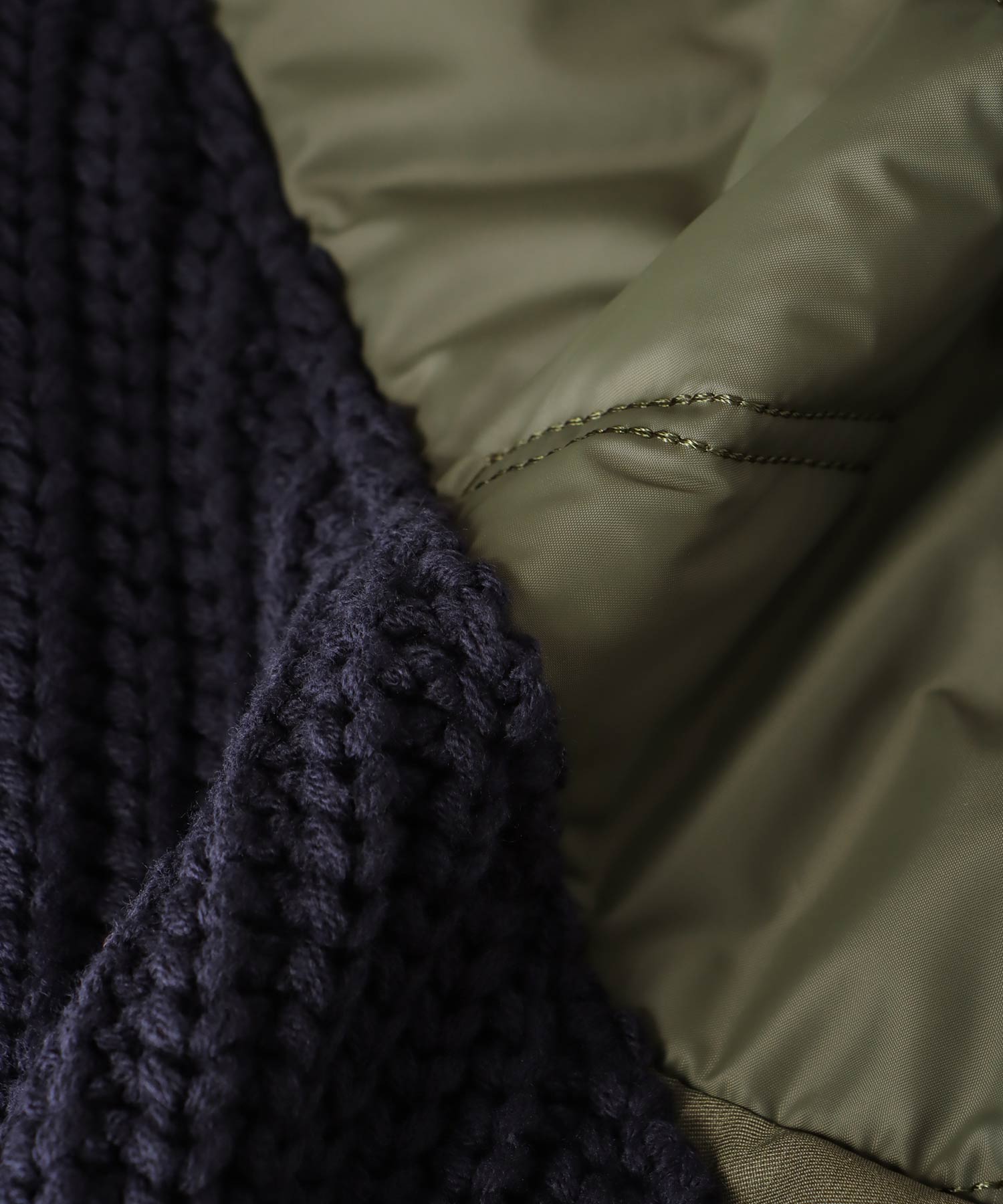 ニットドッキングハイネックジャケット