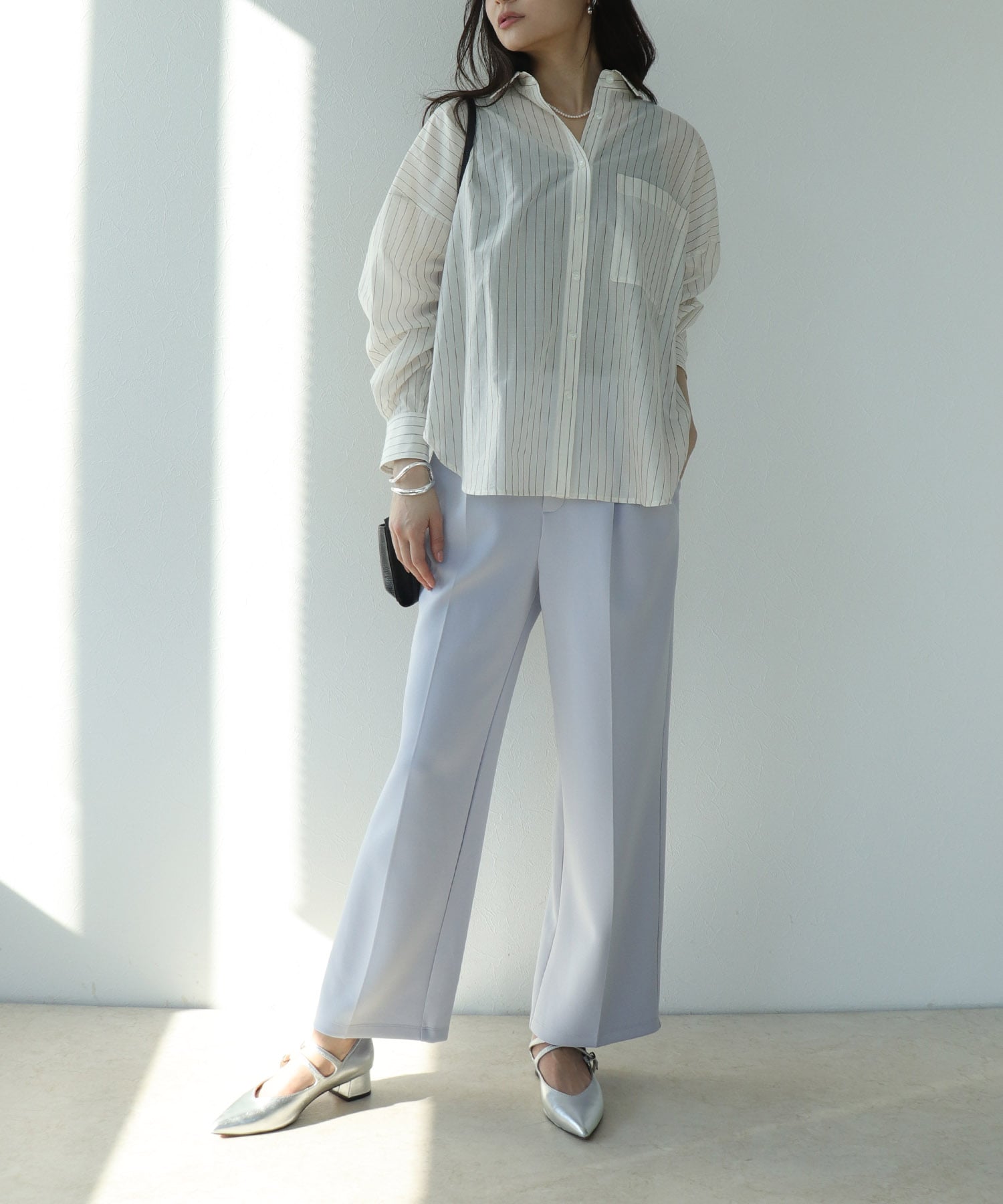 【WEB限定】楽ちん綺麗見えワイドパンツ