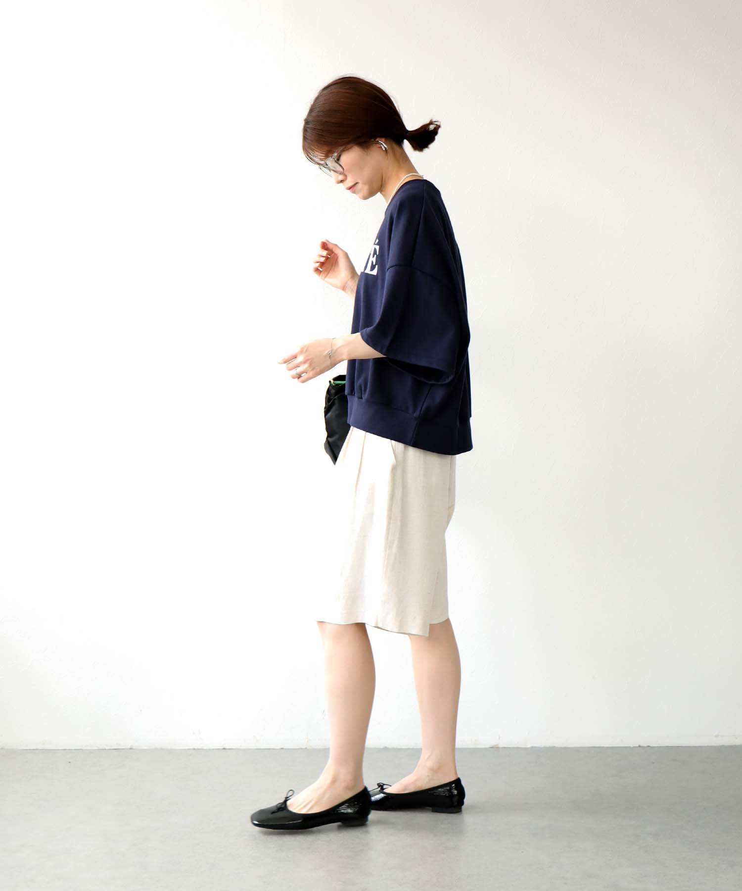 リネンクロスハーフパンツ