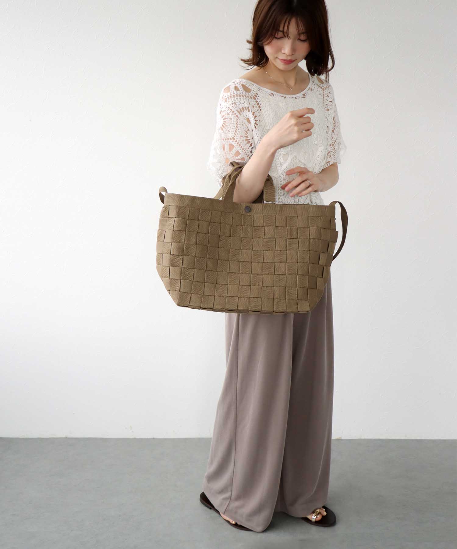 【L】PETA TOTE【メゾン キャンバス/MAISON CANVVAS】