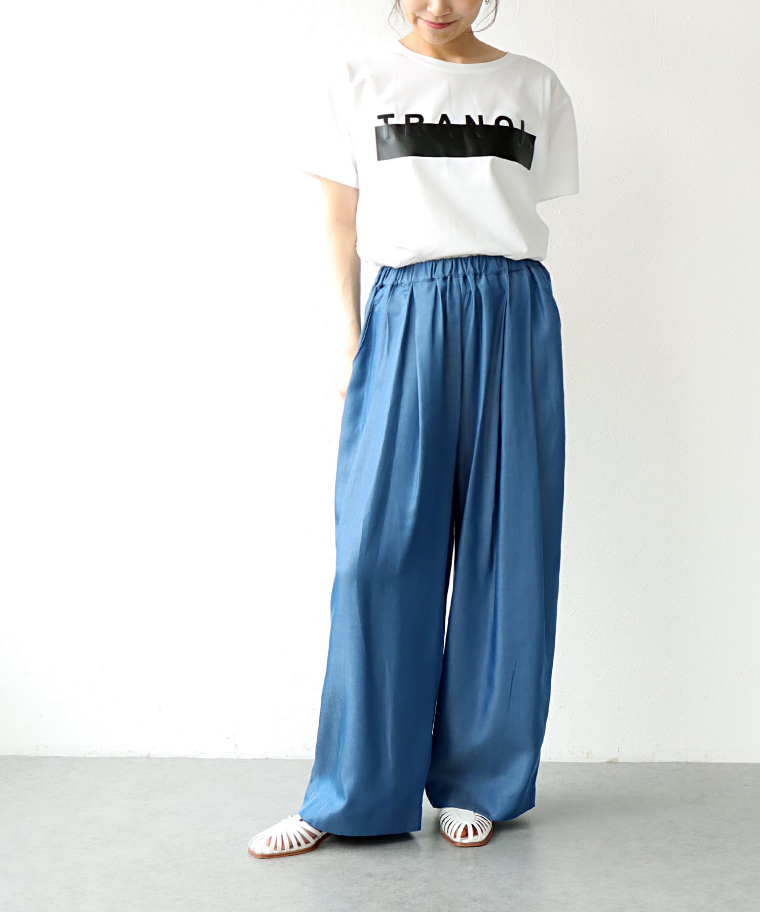 テロテロデニム ワイドパンツ