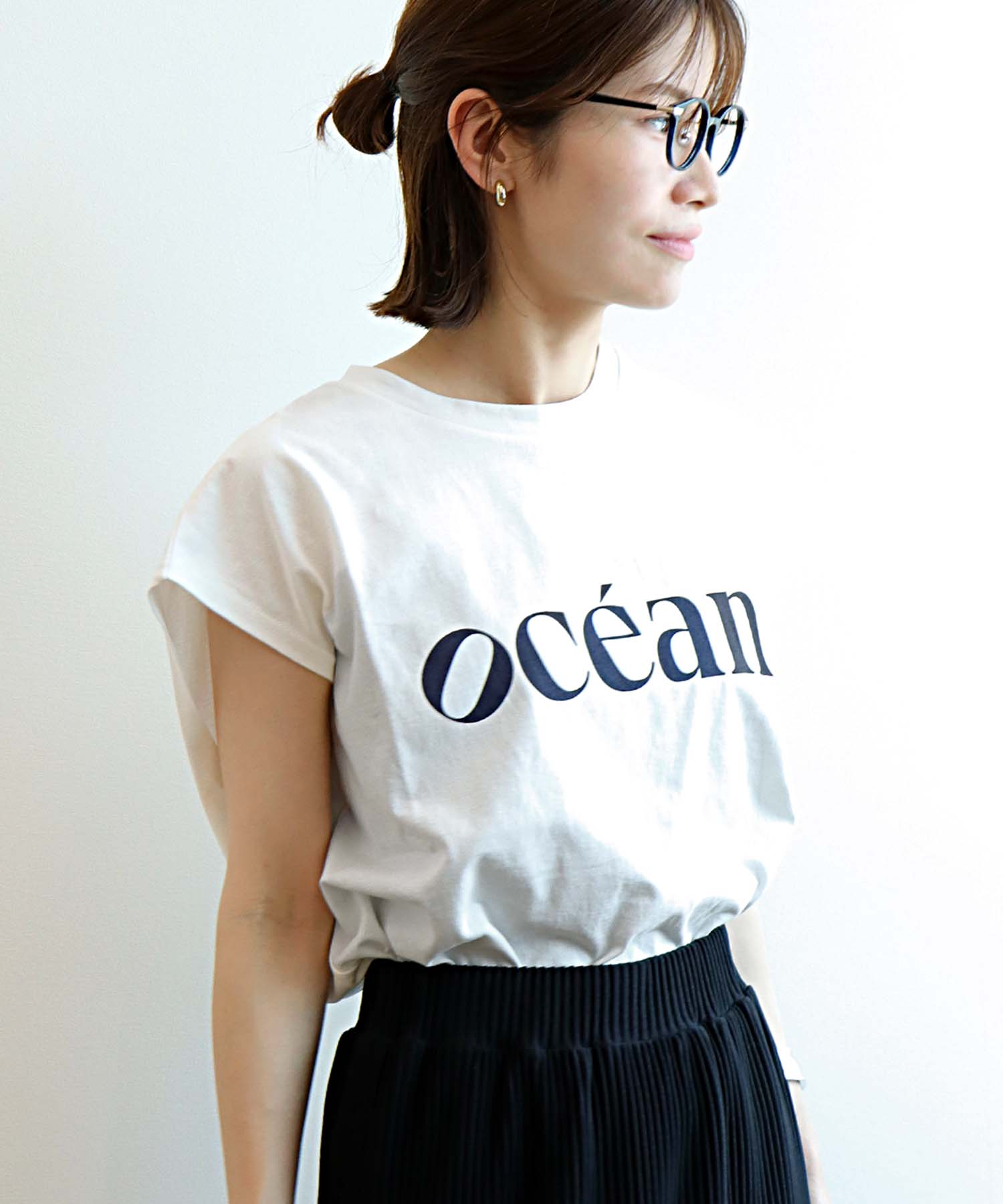 シンプルロゴフレンチＴシャツ