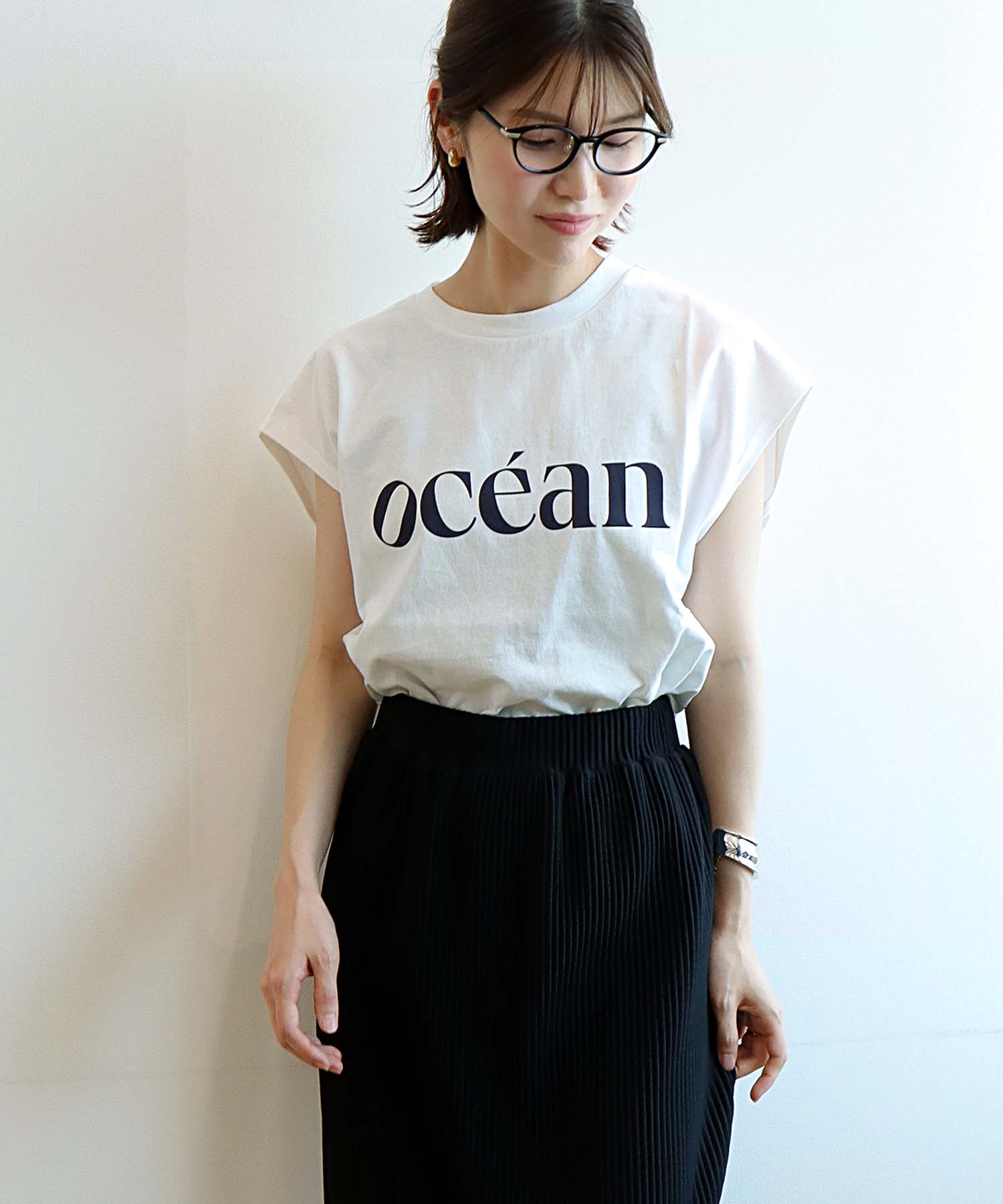 シンプルロゴフレンチＴシャツ