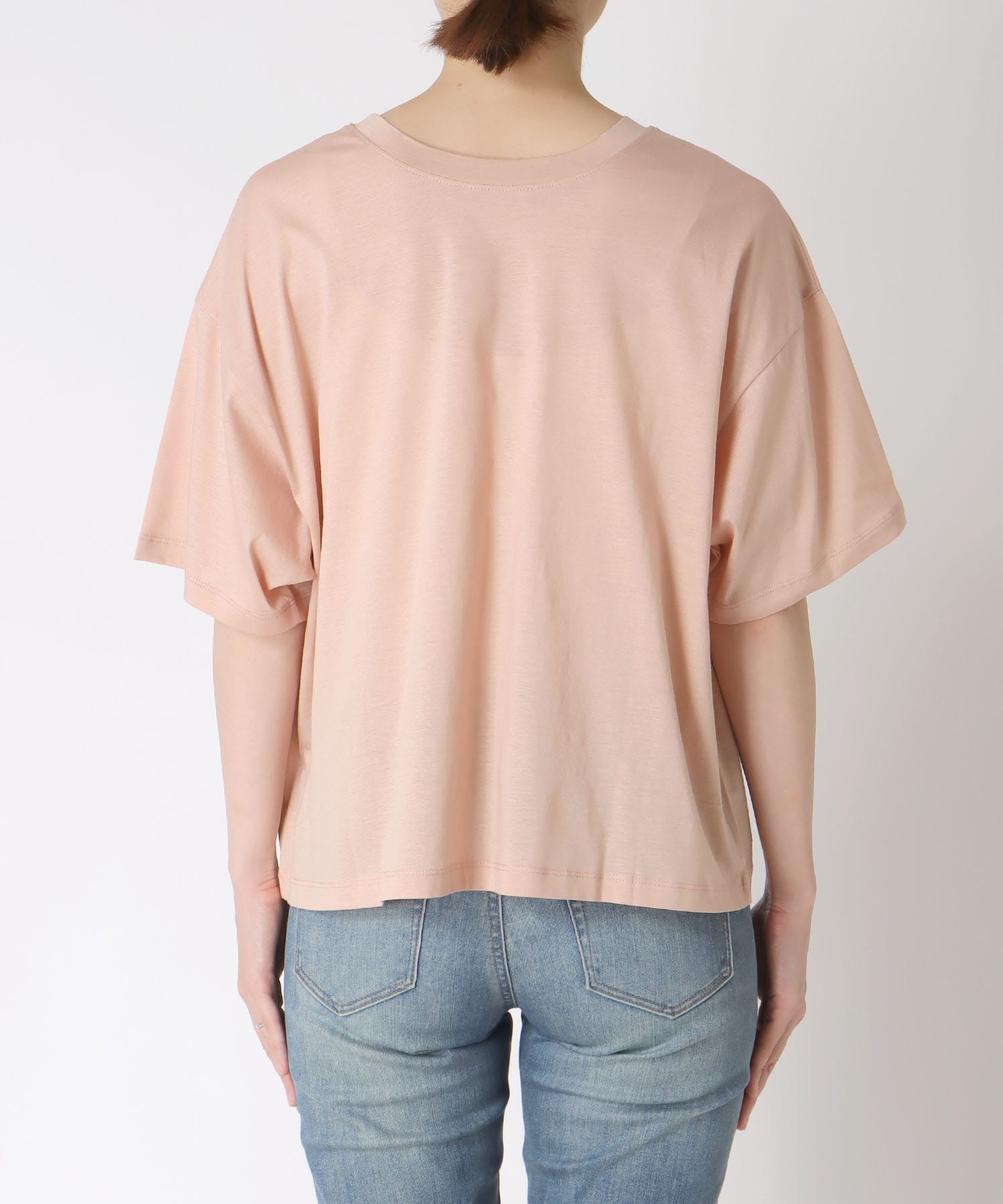 前後2wayBIGロゴショート丈Tシャツ