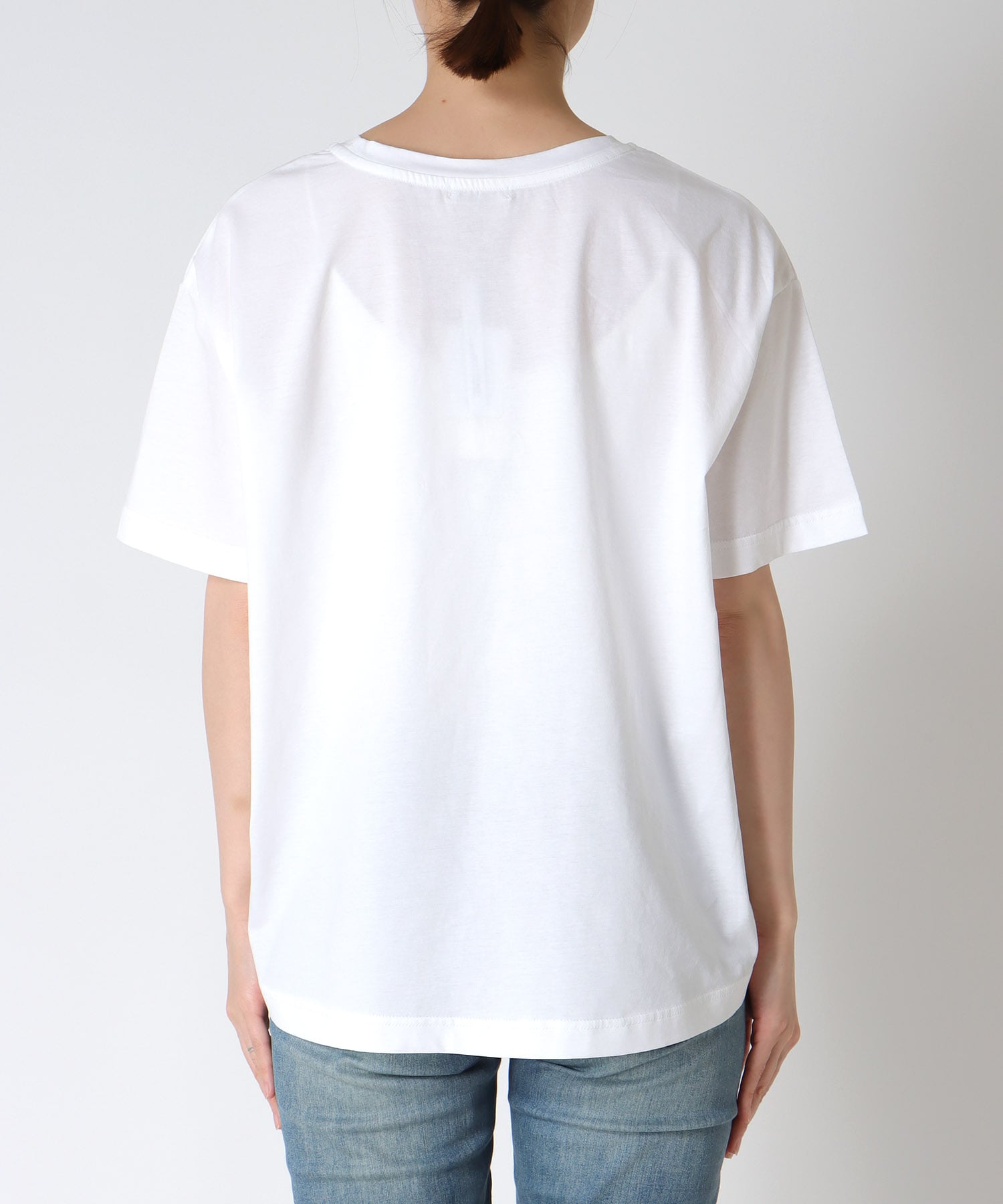 シルケット天竺テープ刺繍Tシャツ