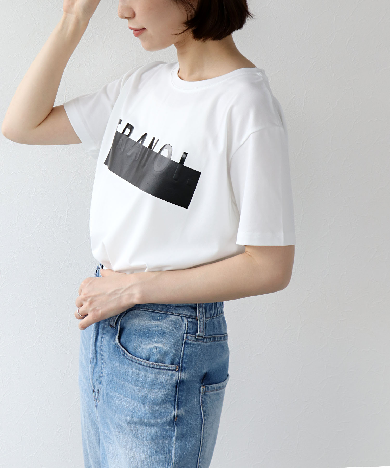 TRANOIプリントTシャツ
