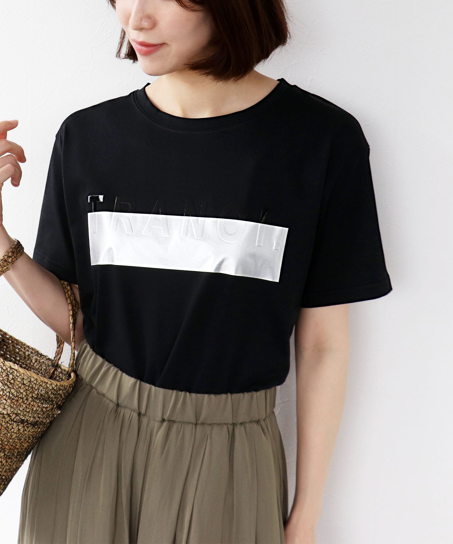 TRANOIプリントTシャツ