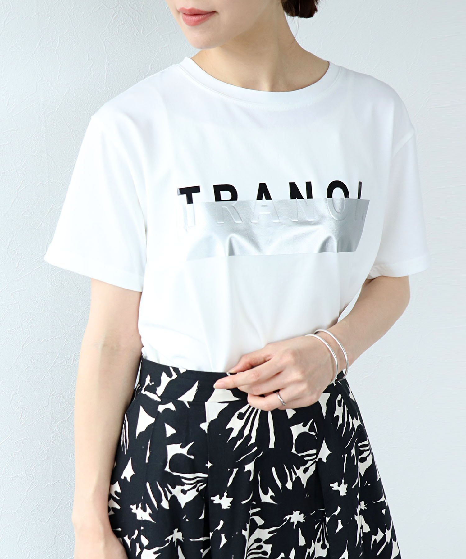 TRANOIプリントTシャツ