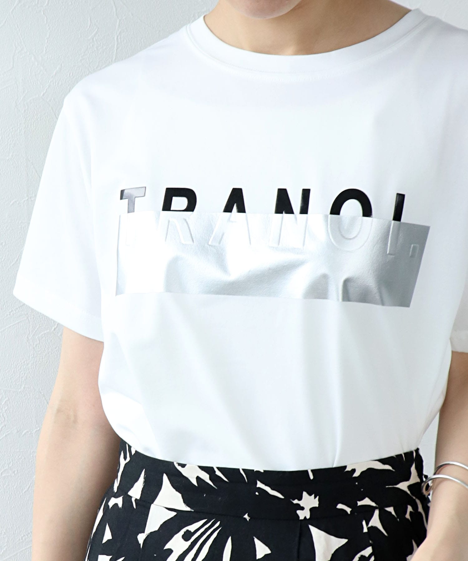 TRANOIプリントTシャツ