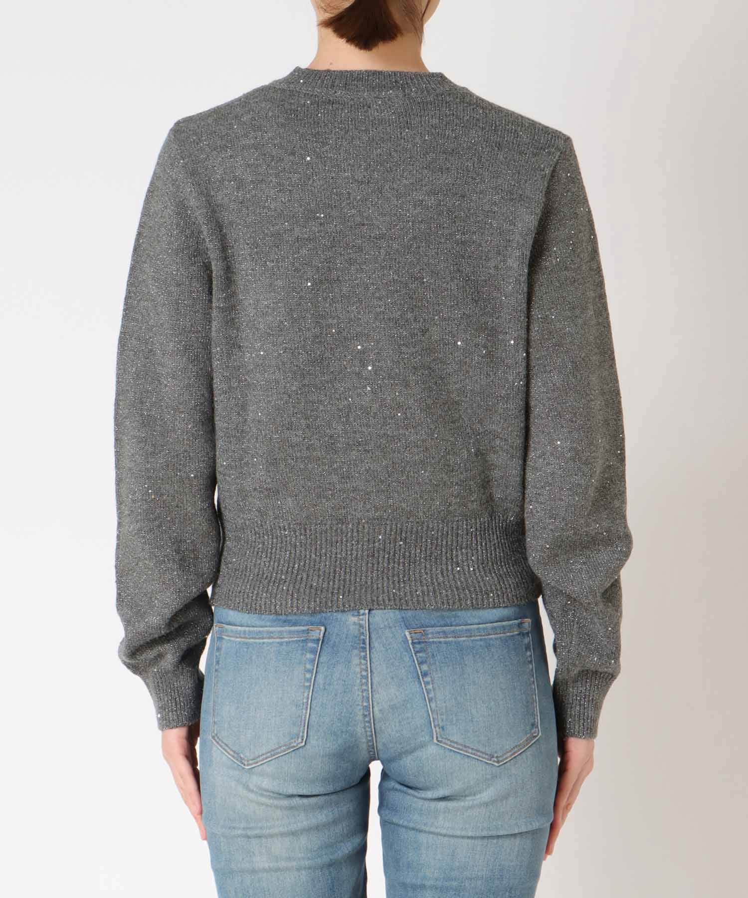 スパンコールラメカーディガン