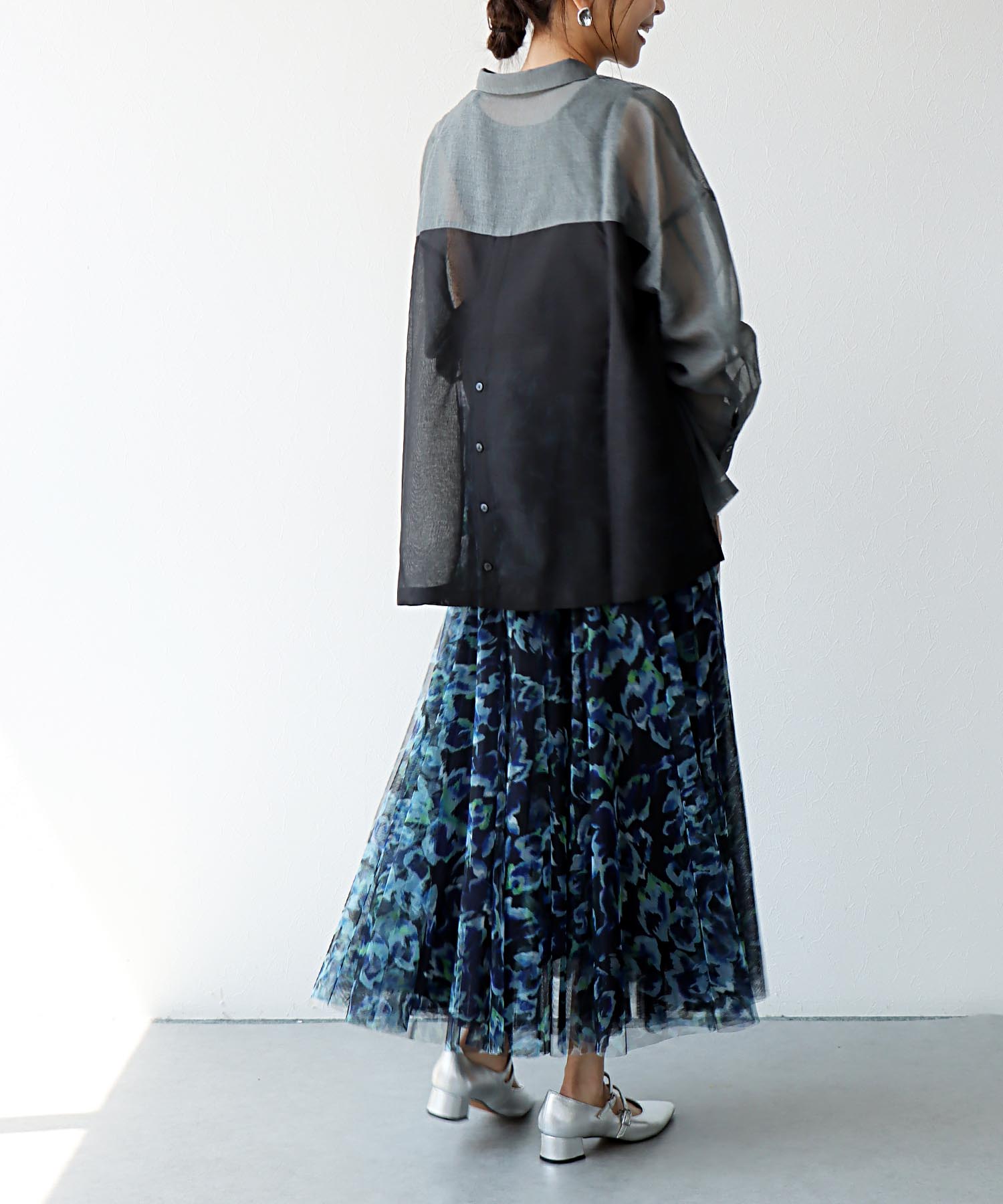 シアーリネンライクシャツ