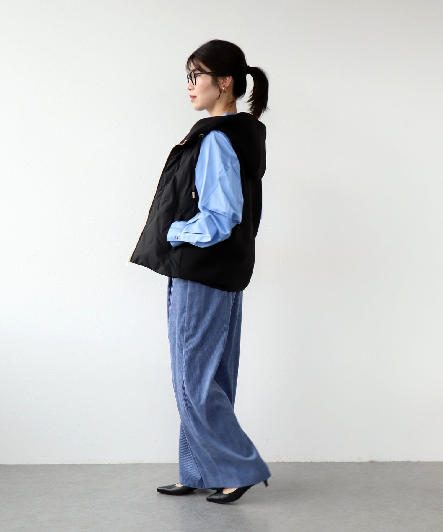 ステッチレスダウンベスト