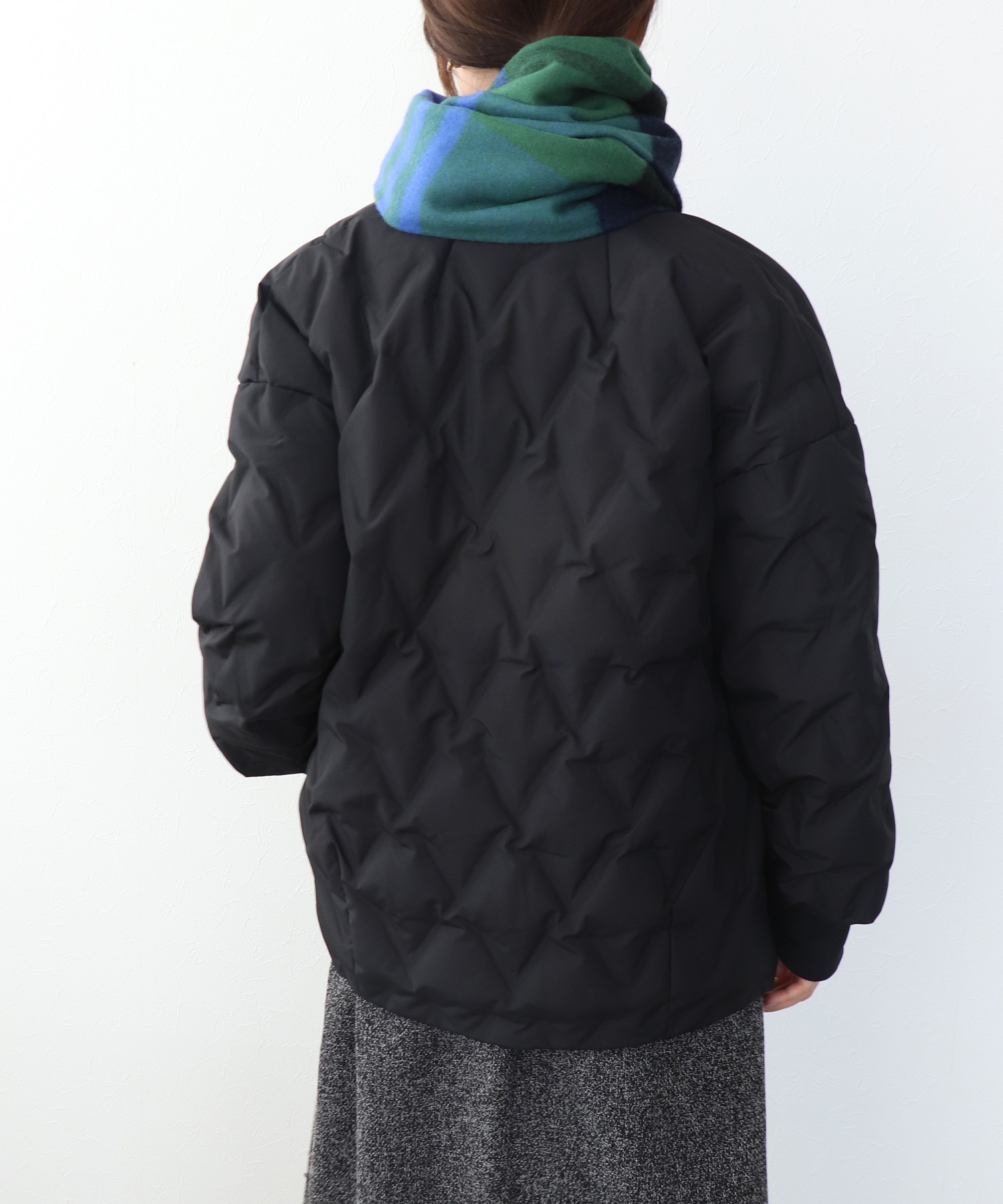 ステッチレスダウンノーカラージャケット