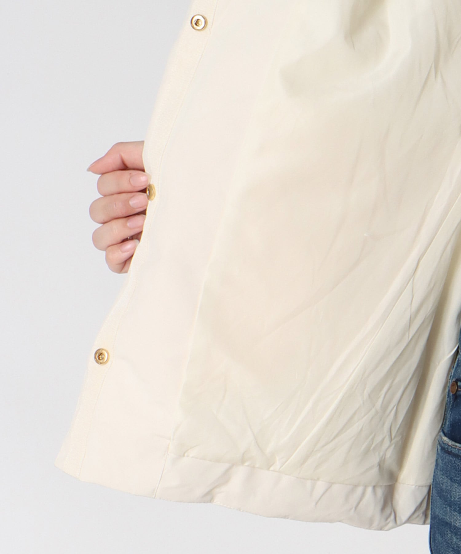 ステッチレスダウンノーカラージャケット