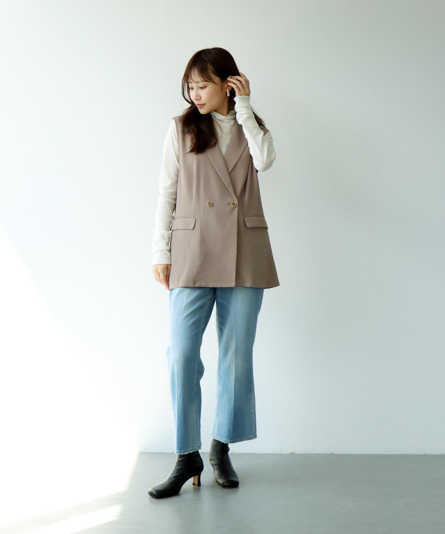 ハイストレッチカルゼ ワッシャースリー ブレスジャケット