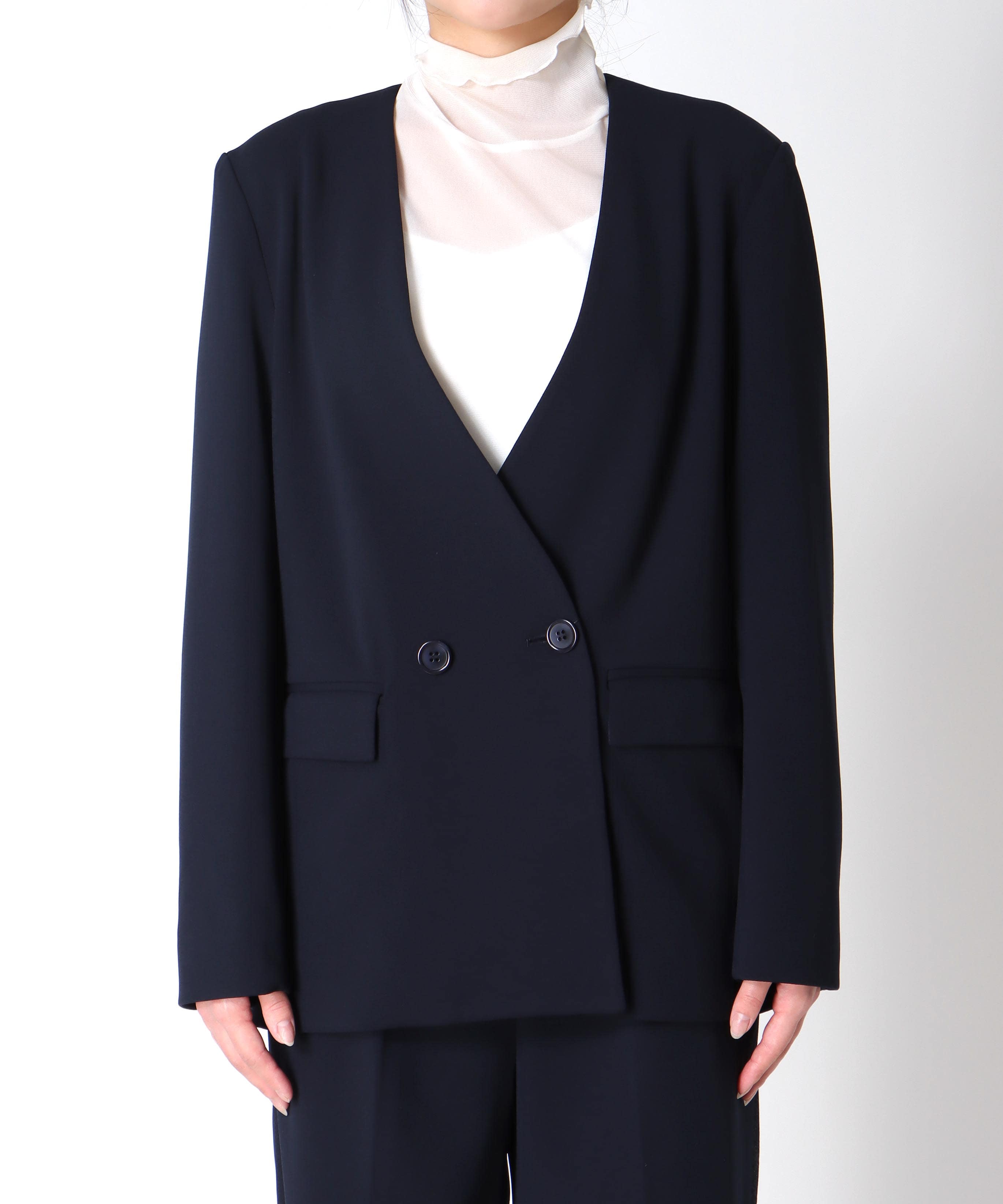 ハイストレッチジョーゼットダブルジャケット