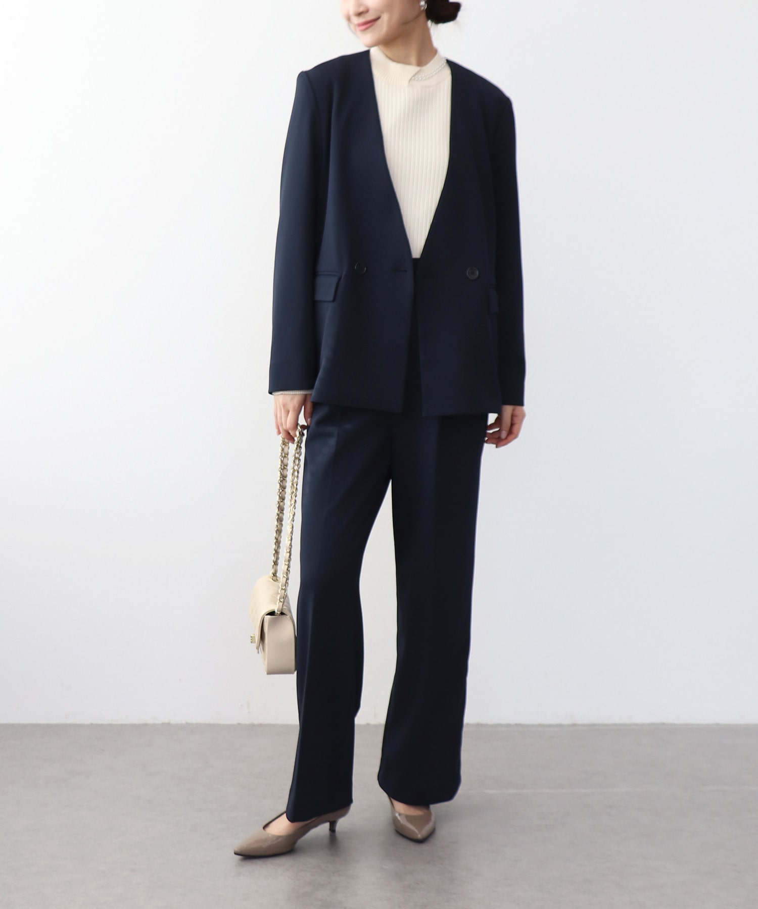 ハイストレッチジョーゼットダブルジャケット