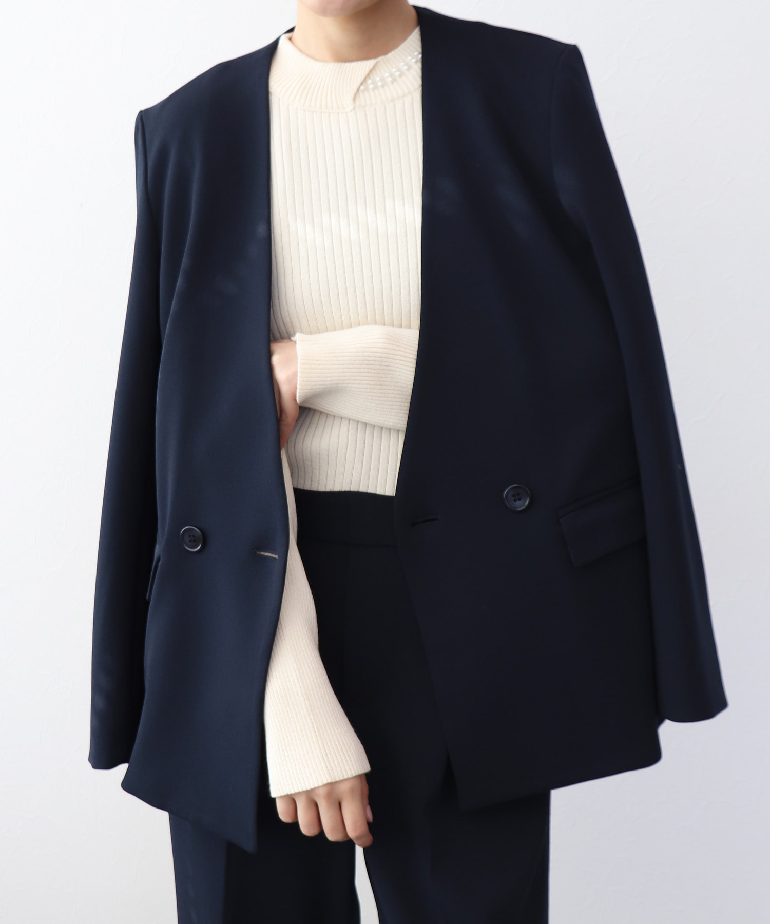 ハイストレッチジョーゼットダブルジャケット