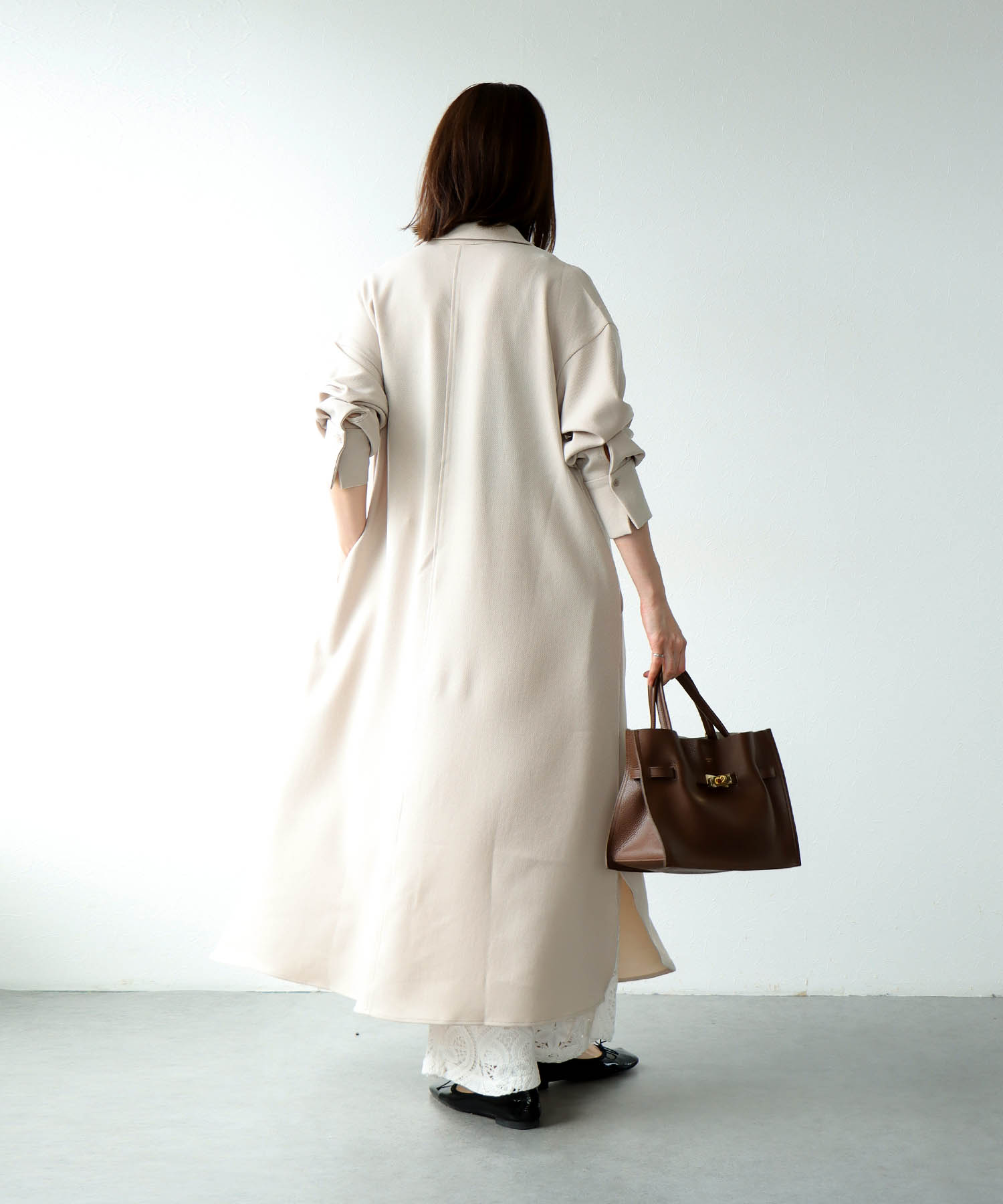 【8月28日予約販売】着回し力抜群 メランジ2wayカルゼ万能ワンピ【WEB限定】