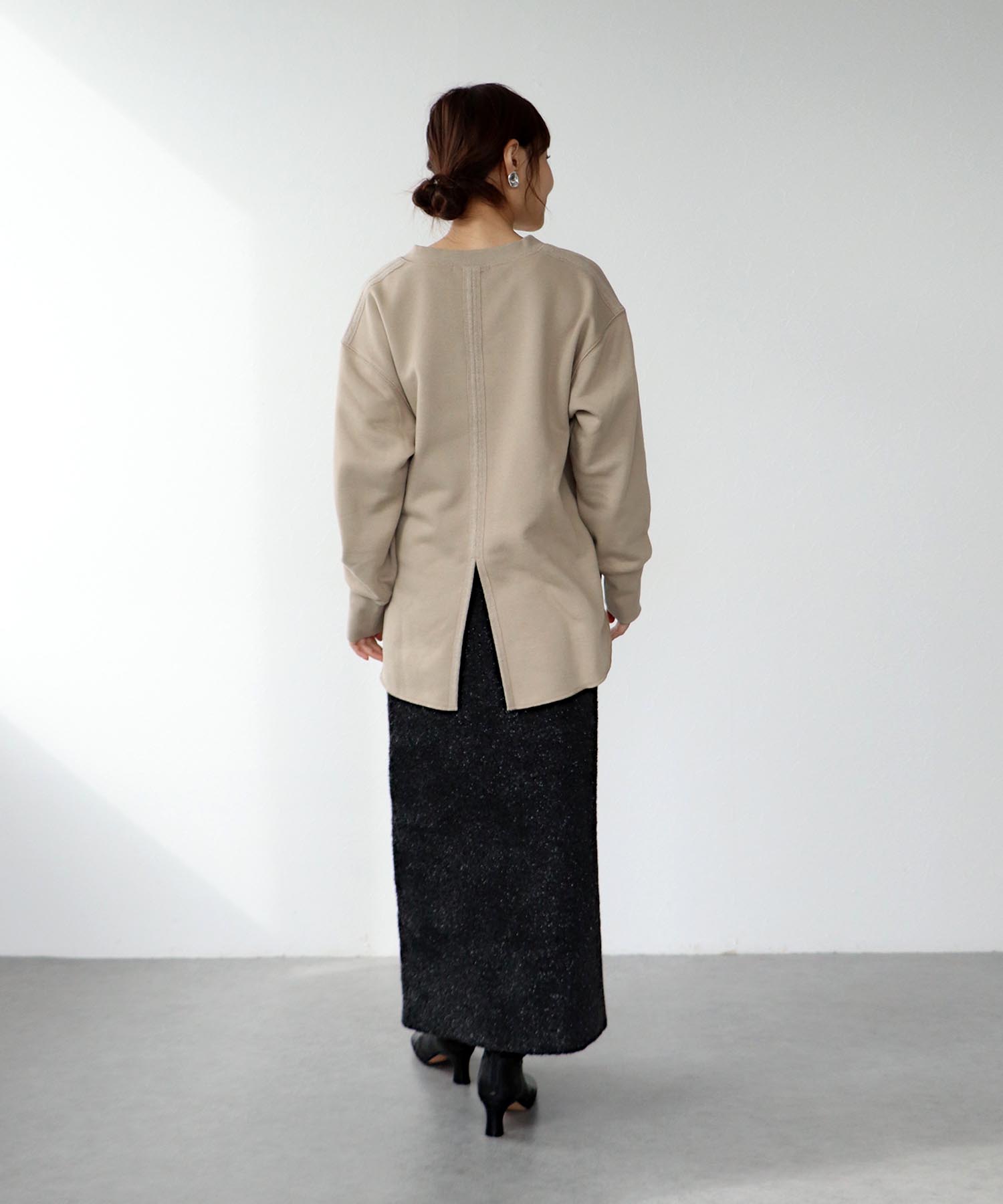 ラメフェザースカート