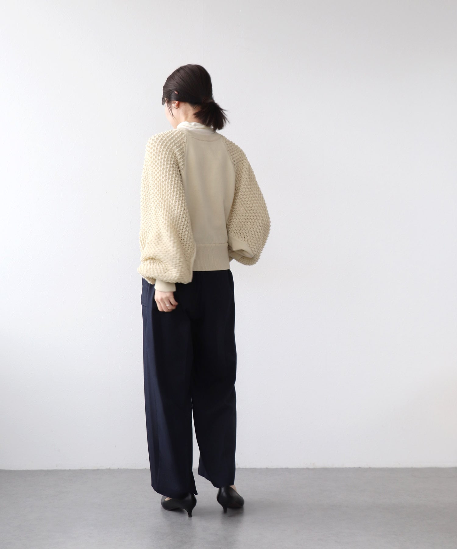 メランジ2wayカルゼパンツ