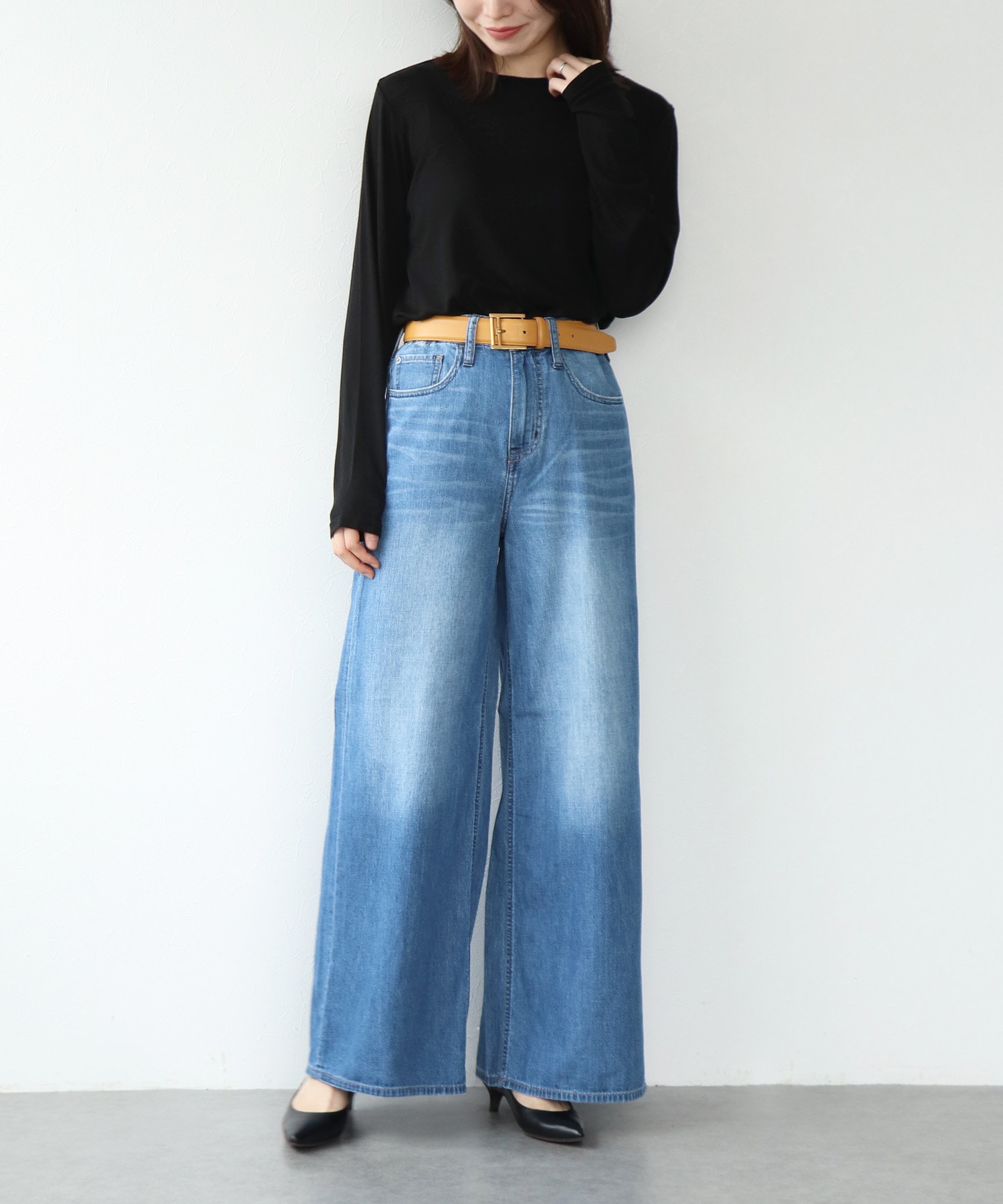 ウールブレンド天竺ロンＴ