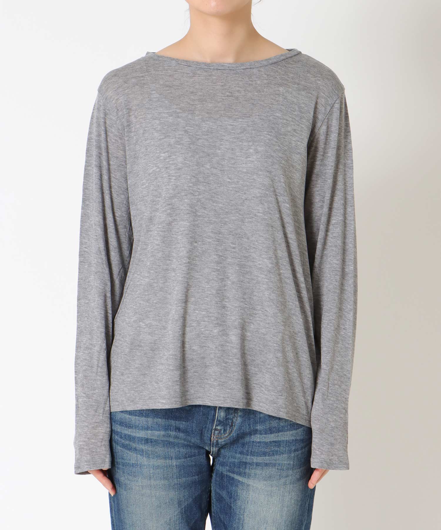 ウールブレンド天竺ロンＴ