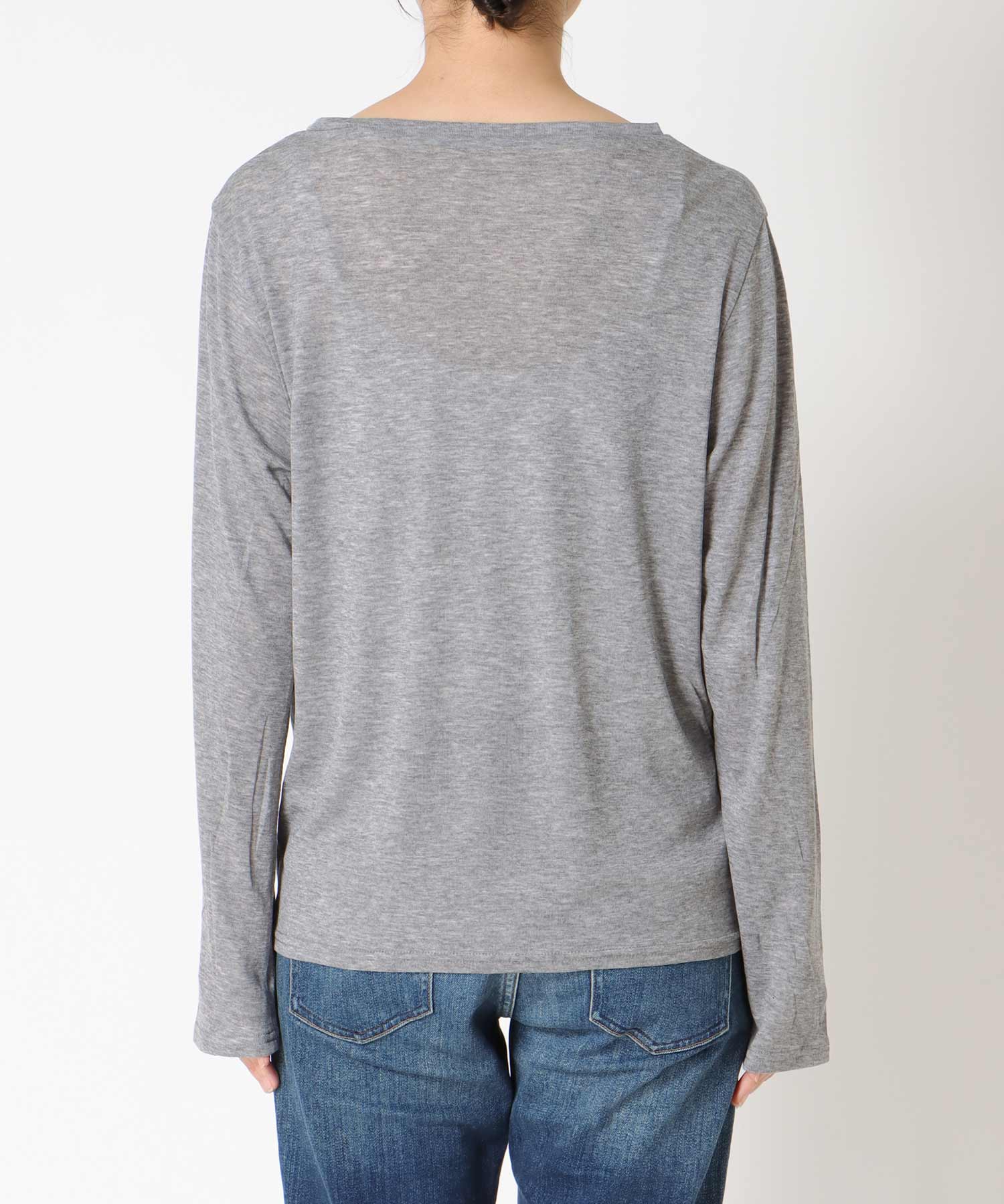 ウールブレンド天竺ロンＴ