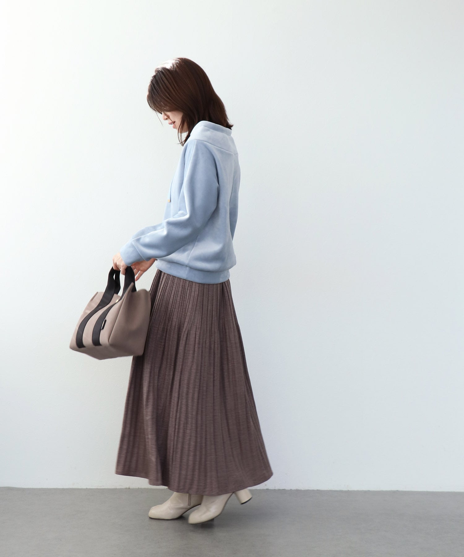 もちふわリブジャージープルオーバー