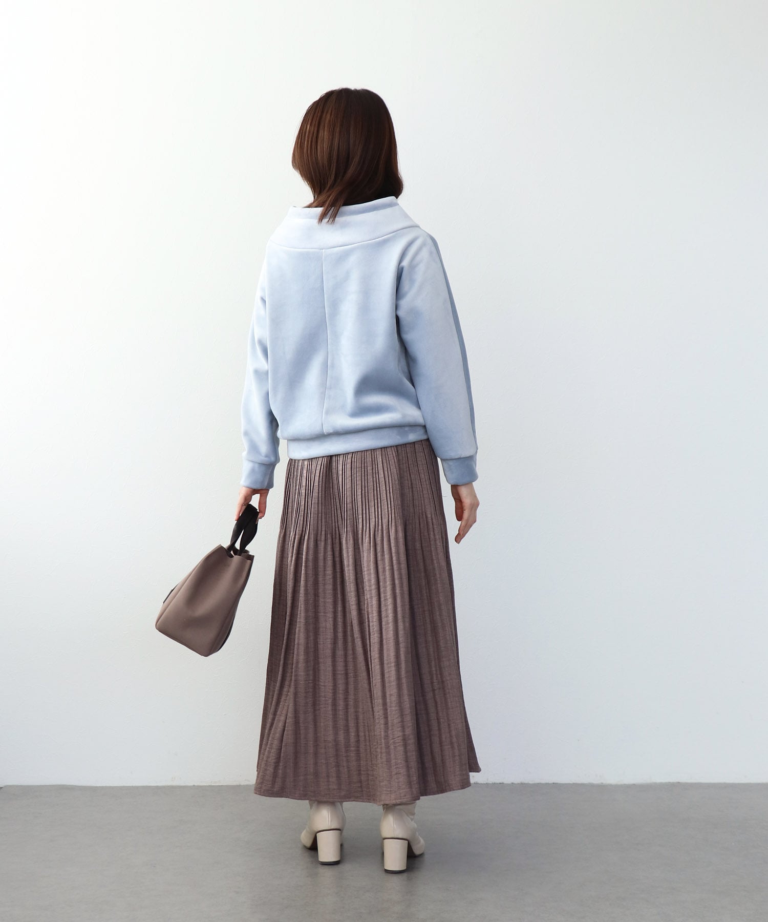 もちふわリブジャージープルオーバー