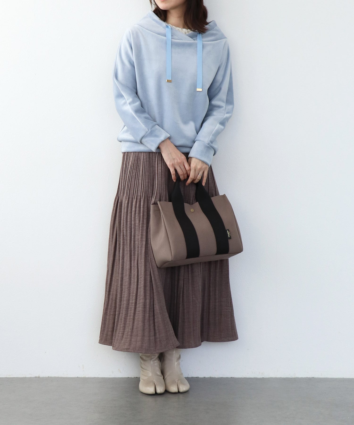 もちふわリブジャージープルオーバー