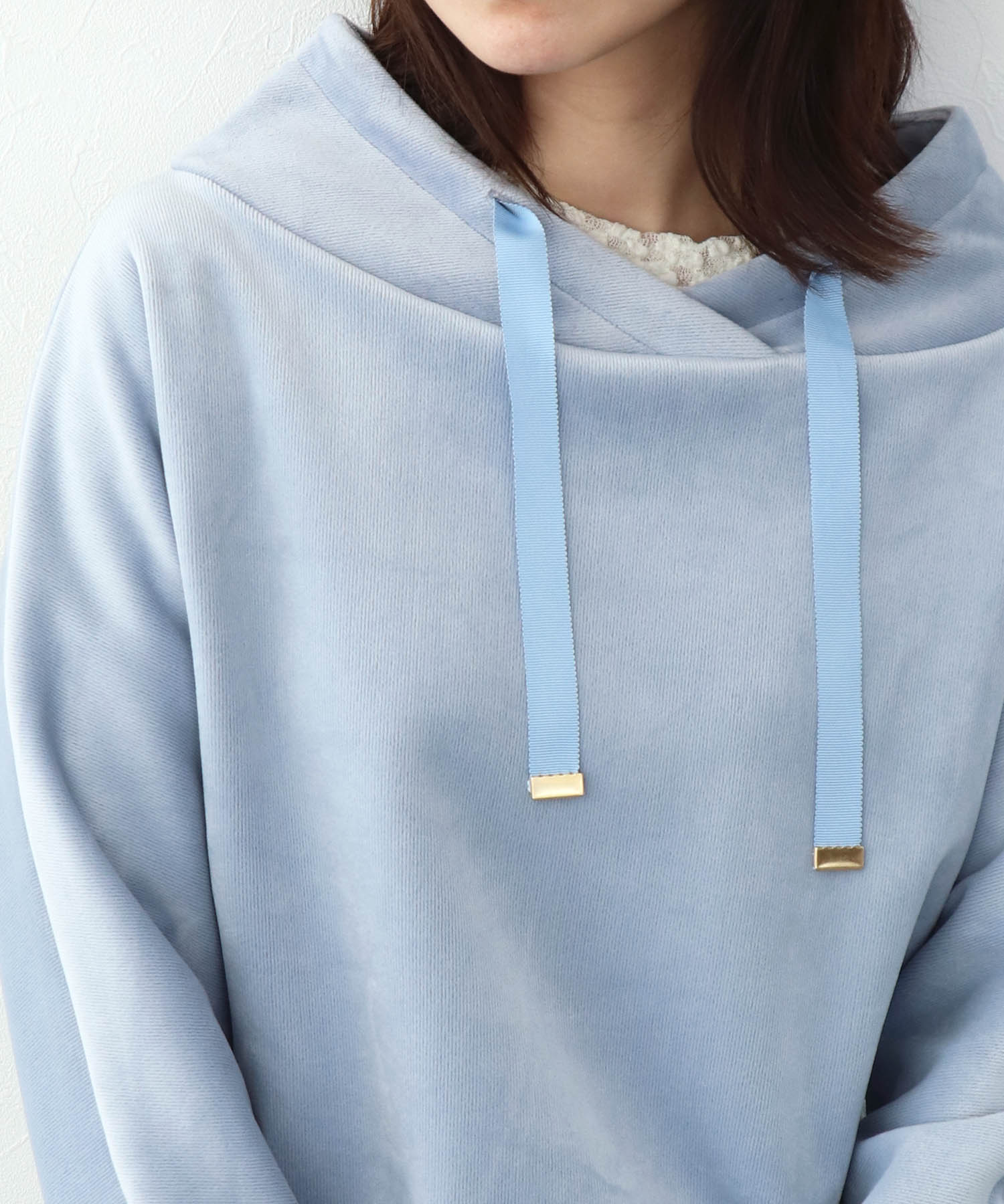 もちふわリブジャージープルオーバー