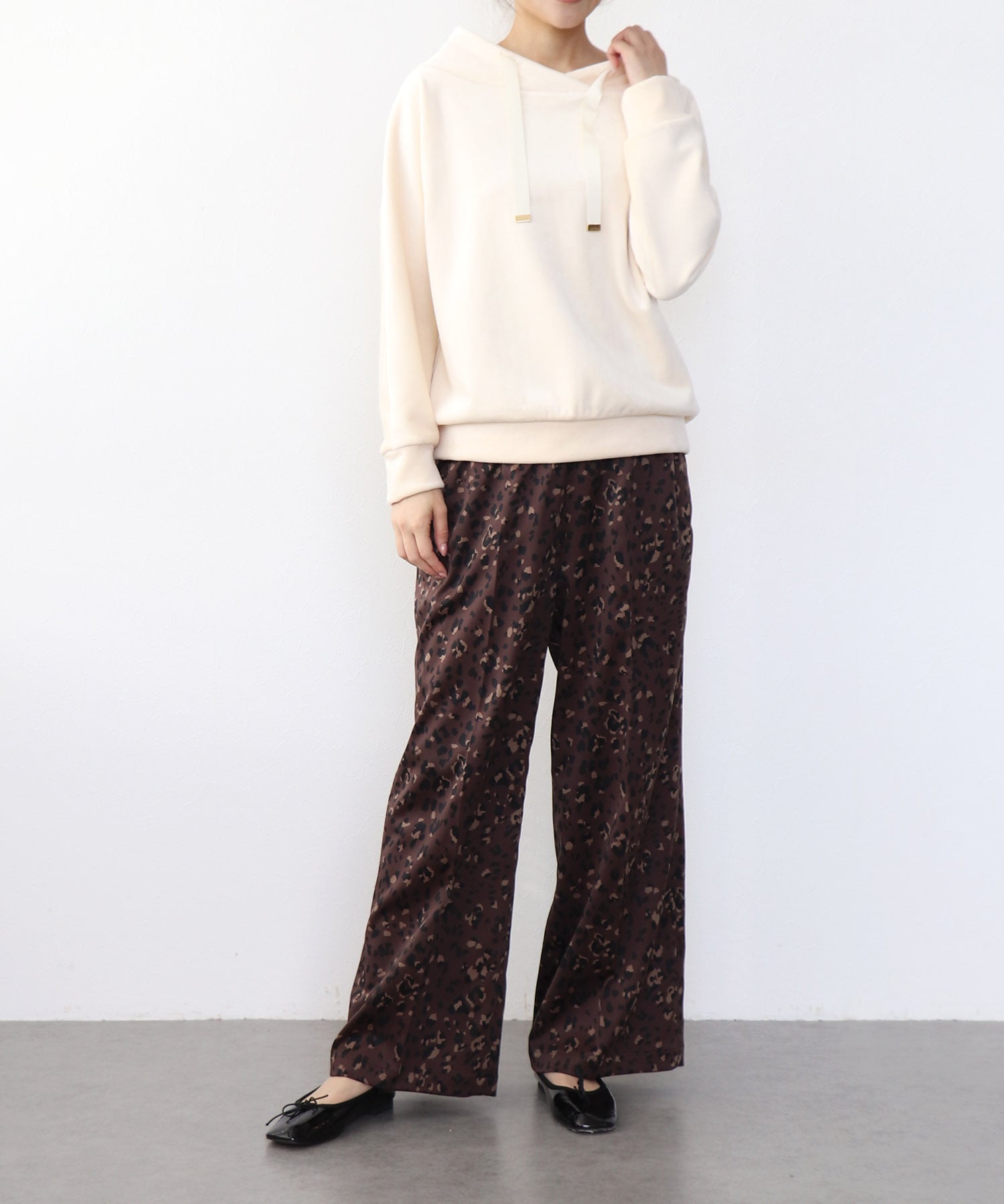 もちふわリブジャージープルオーバー