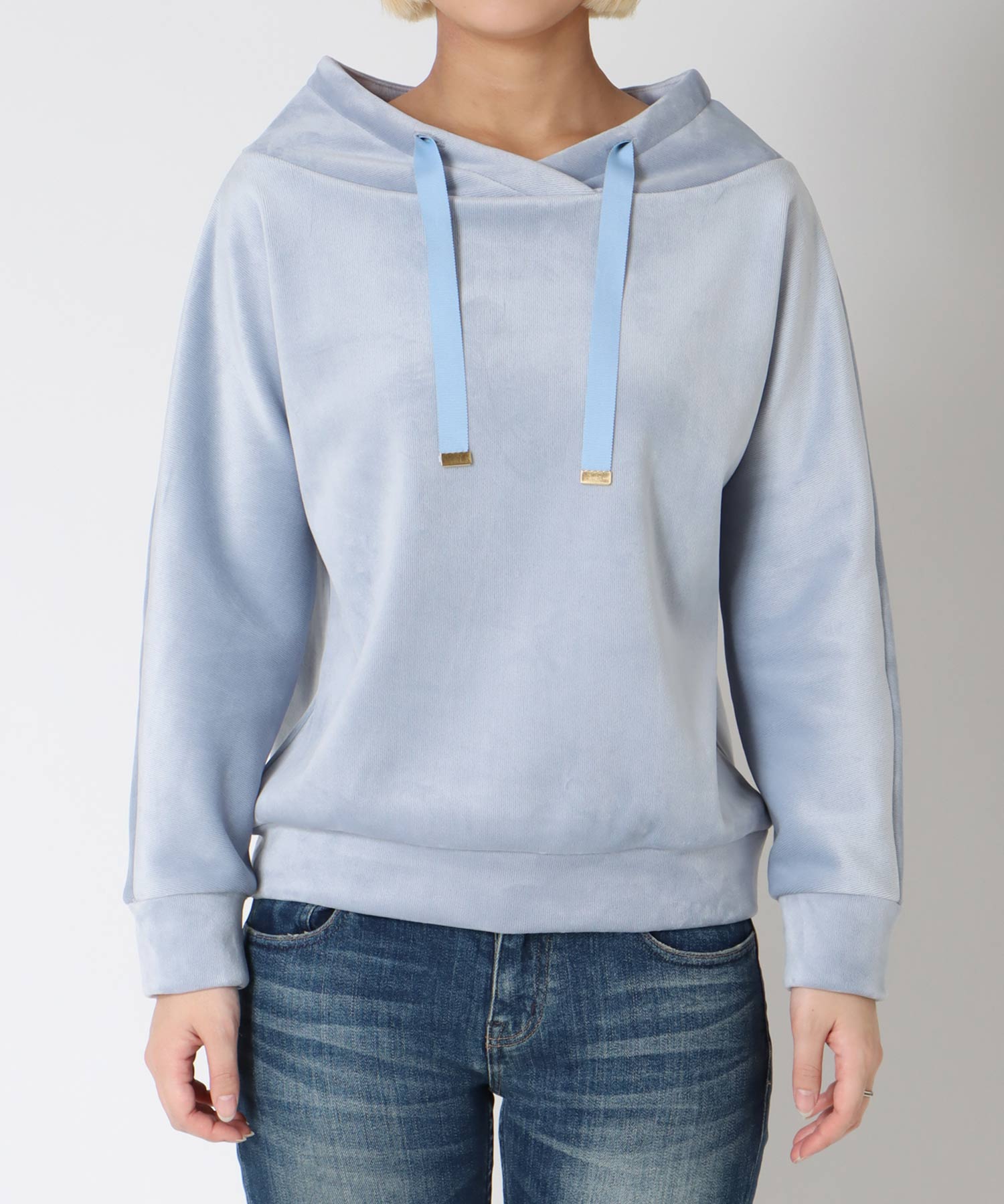 もちふわリブジャージープルオーバー