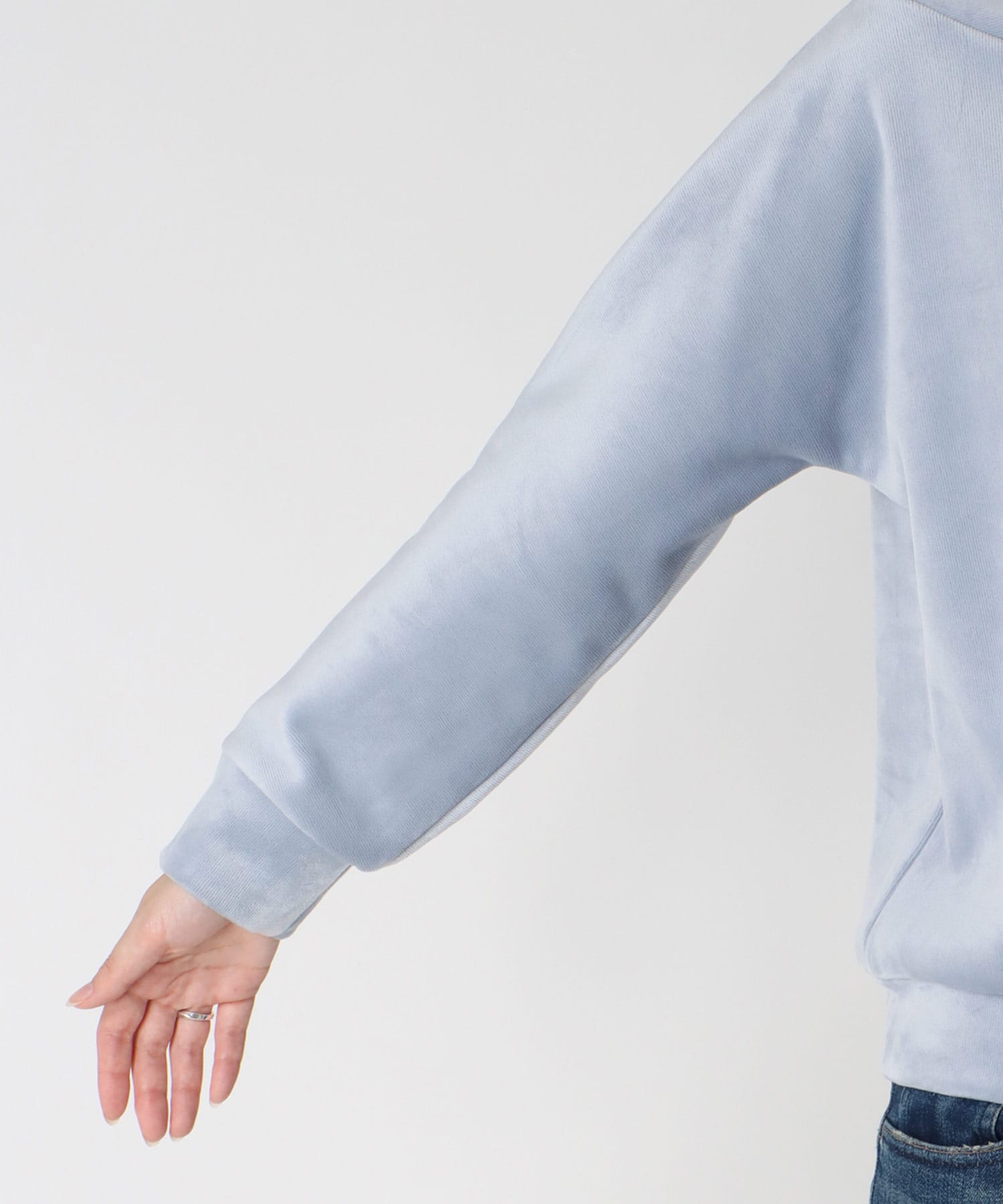 もちふわリブジャージープルオーバー