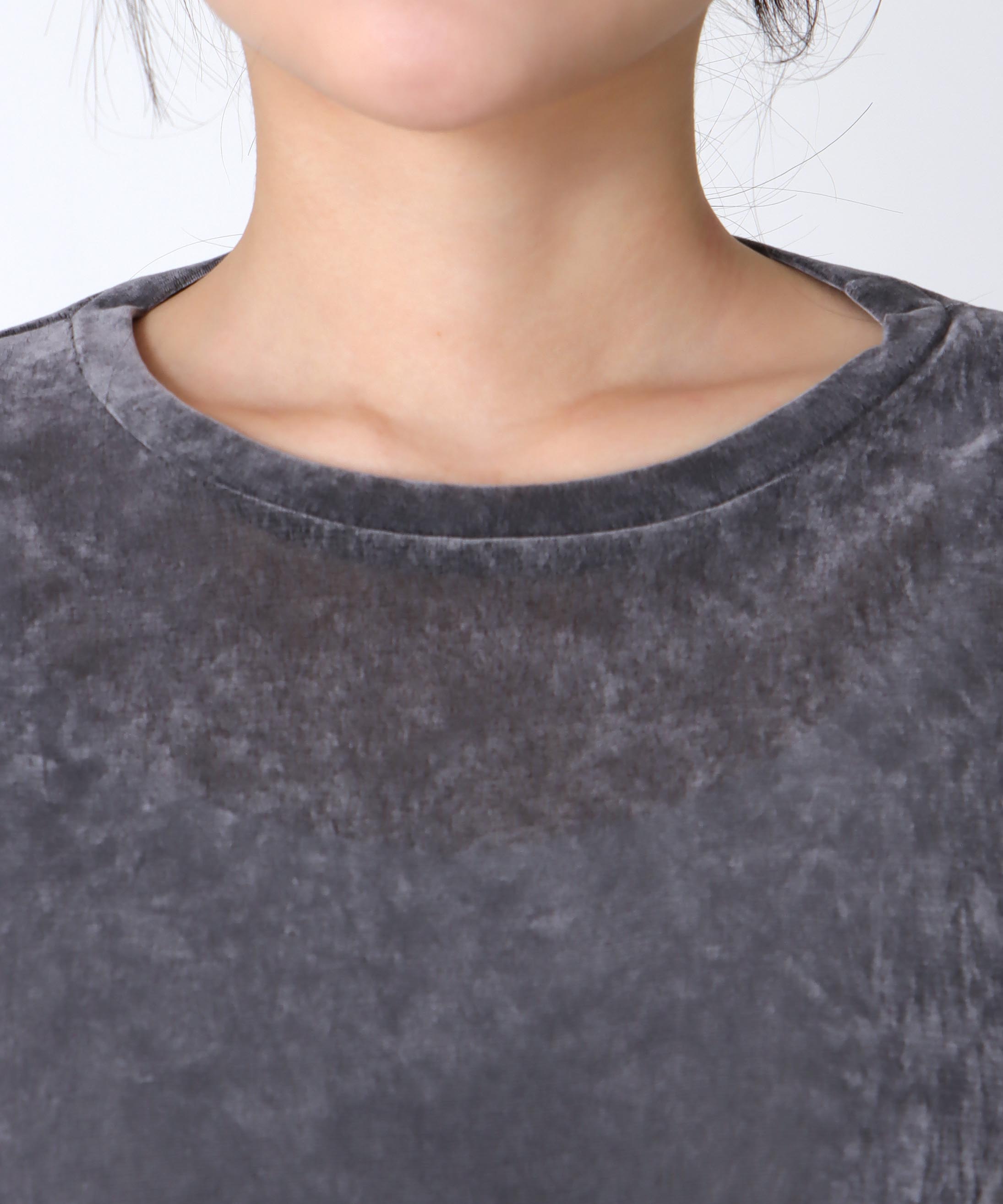 フロッキーメッシュトップス