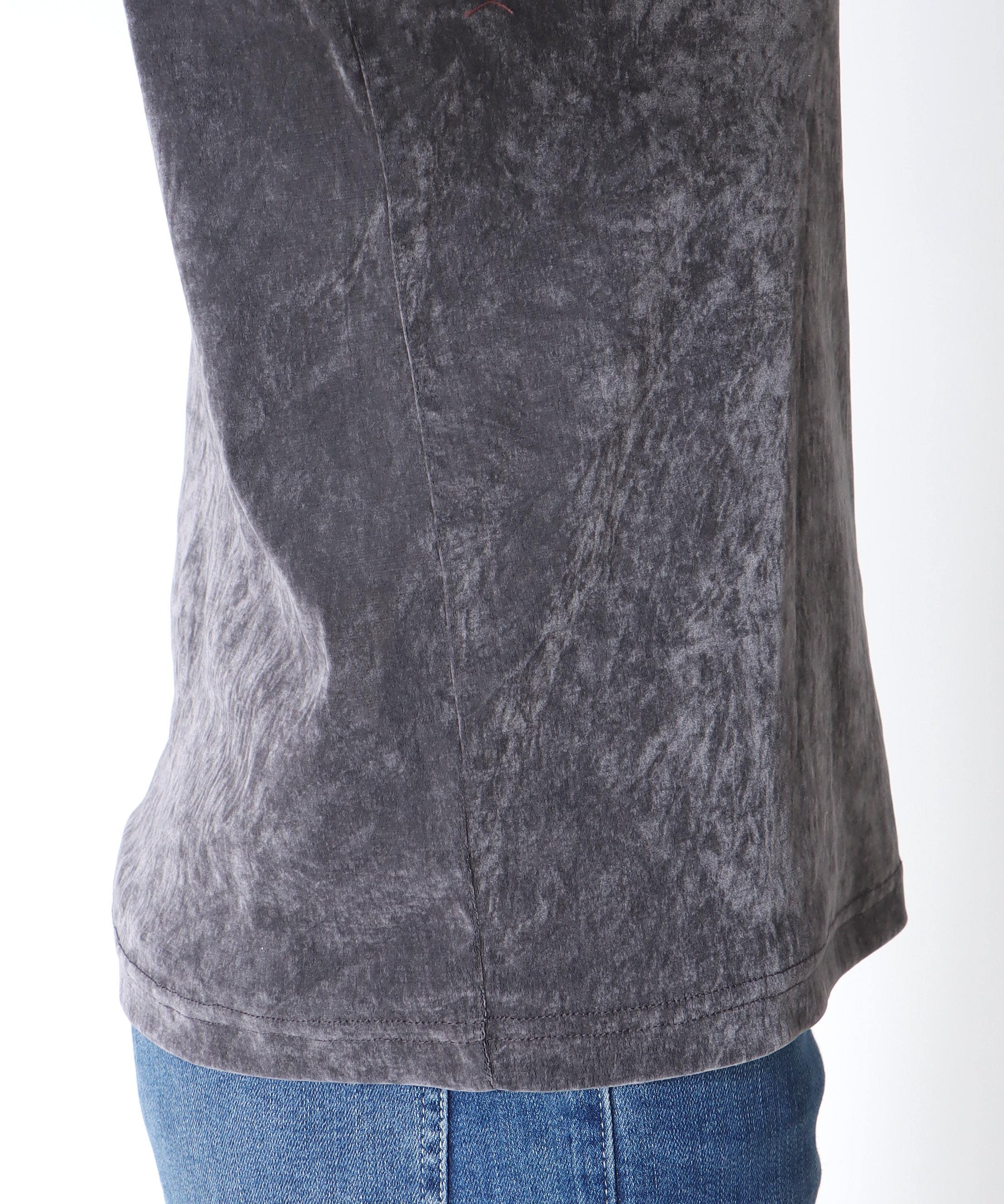 フロッキーメッシュトップス