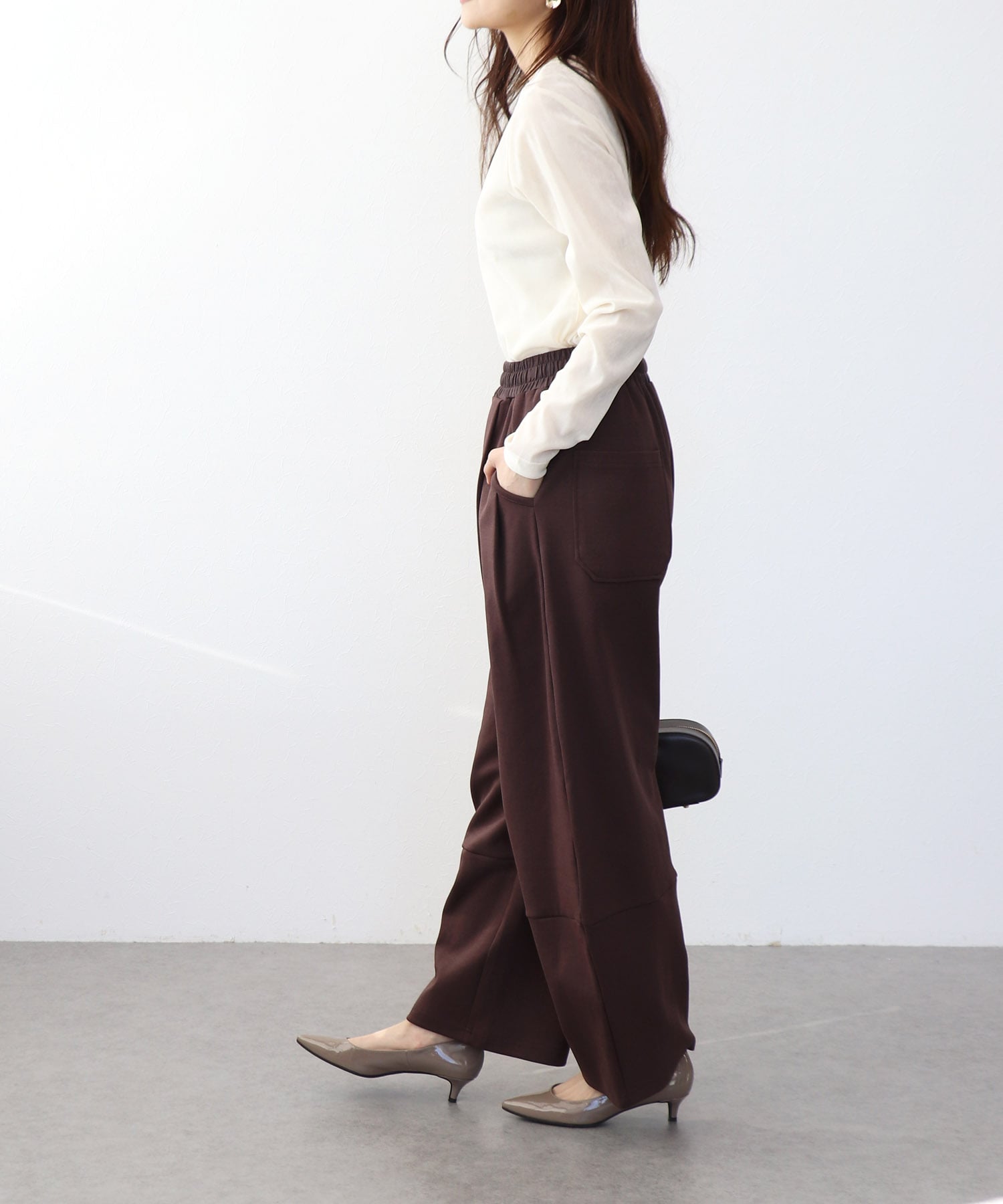 フロッキーメッシュトップス