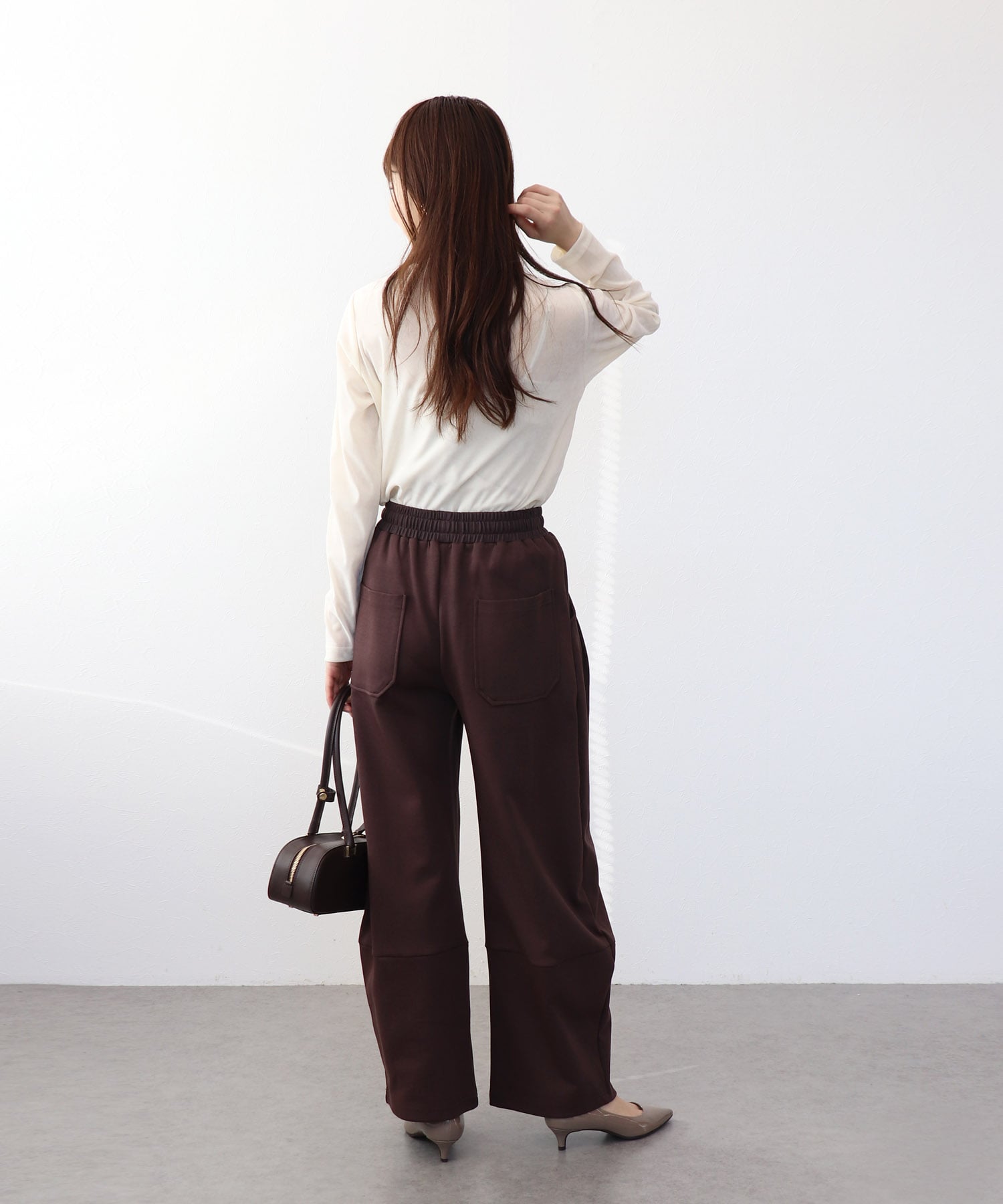 フロッキーメッシュトップス