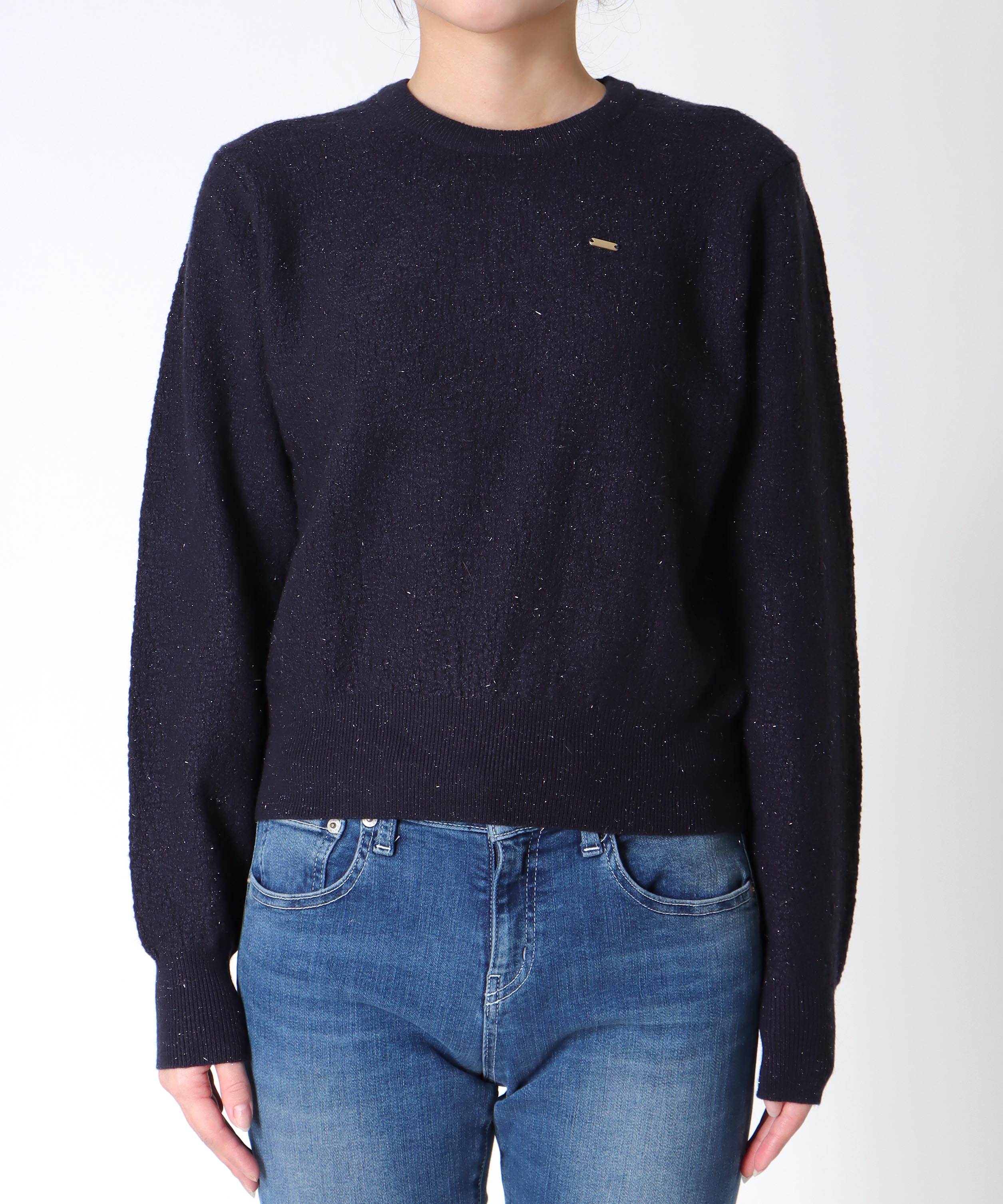 ふくれジャカードニット