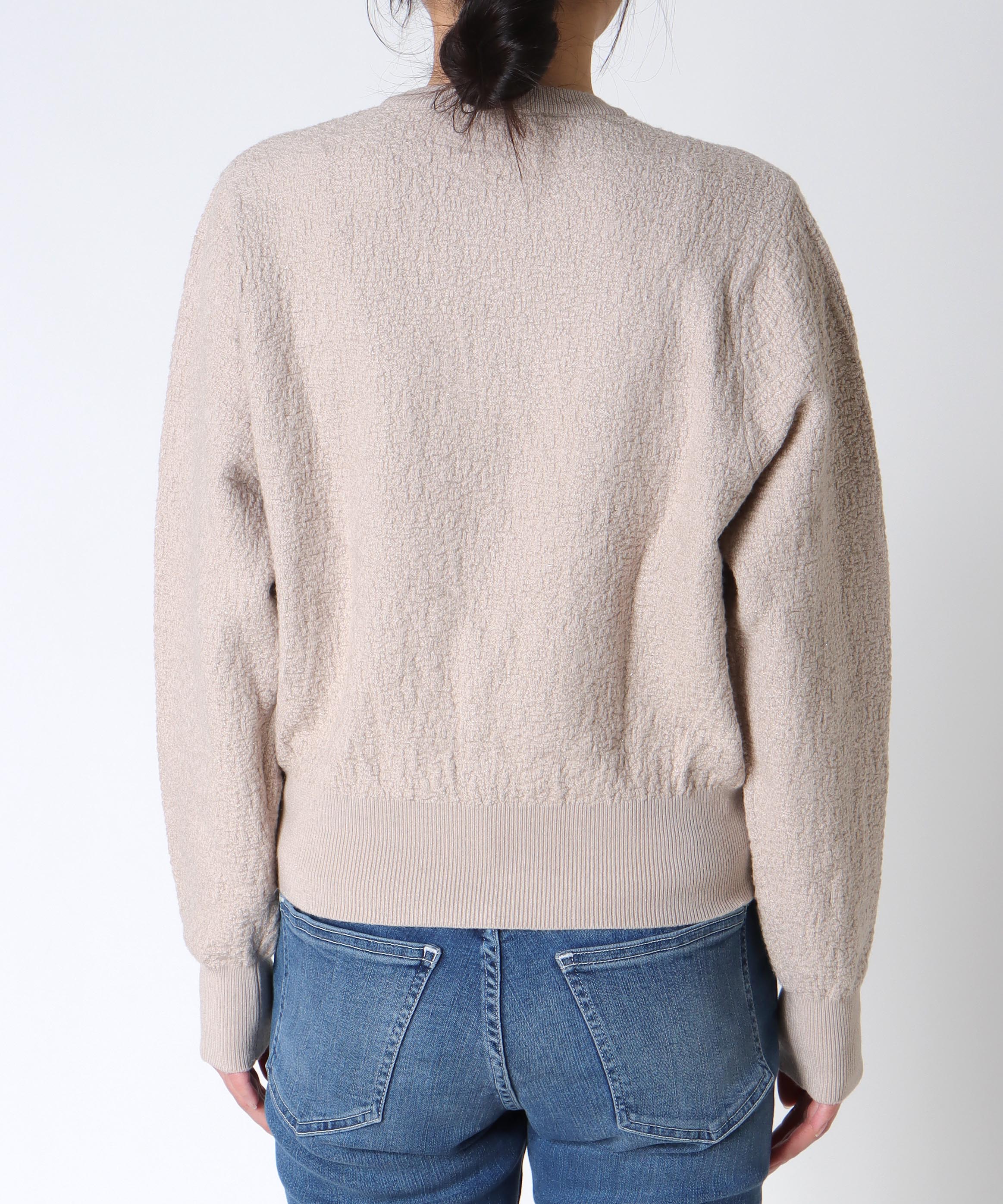 ふくれジャカードニット