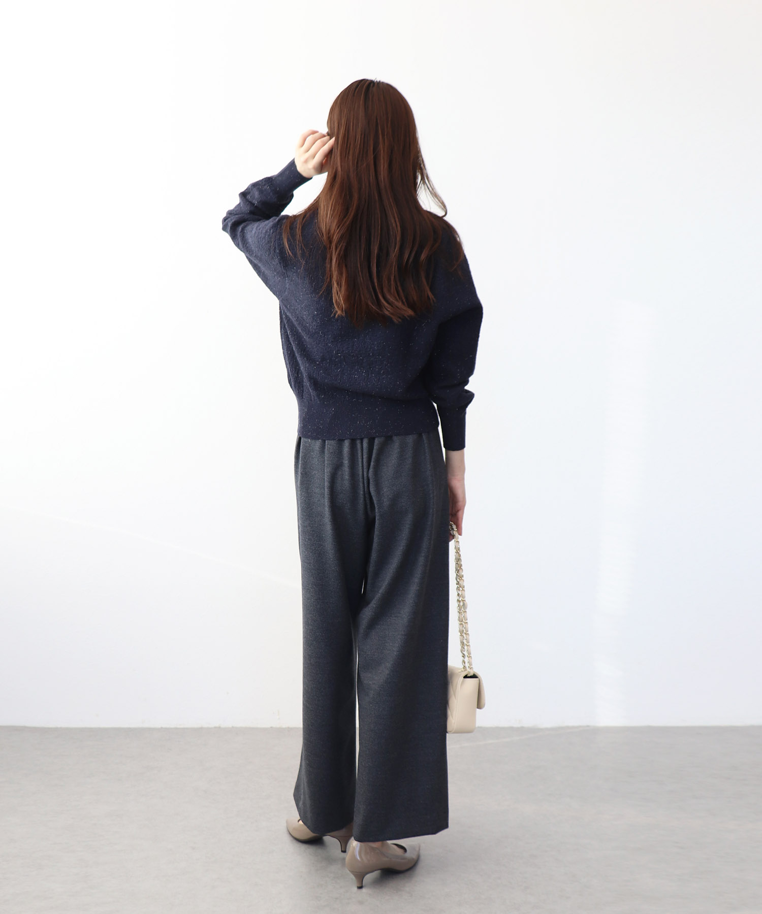 ふくれジャカードニット