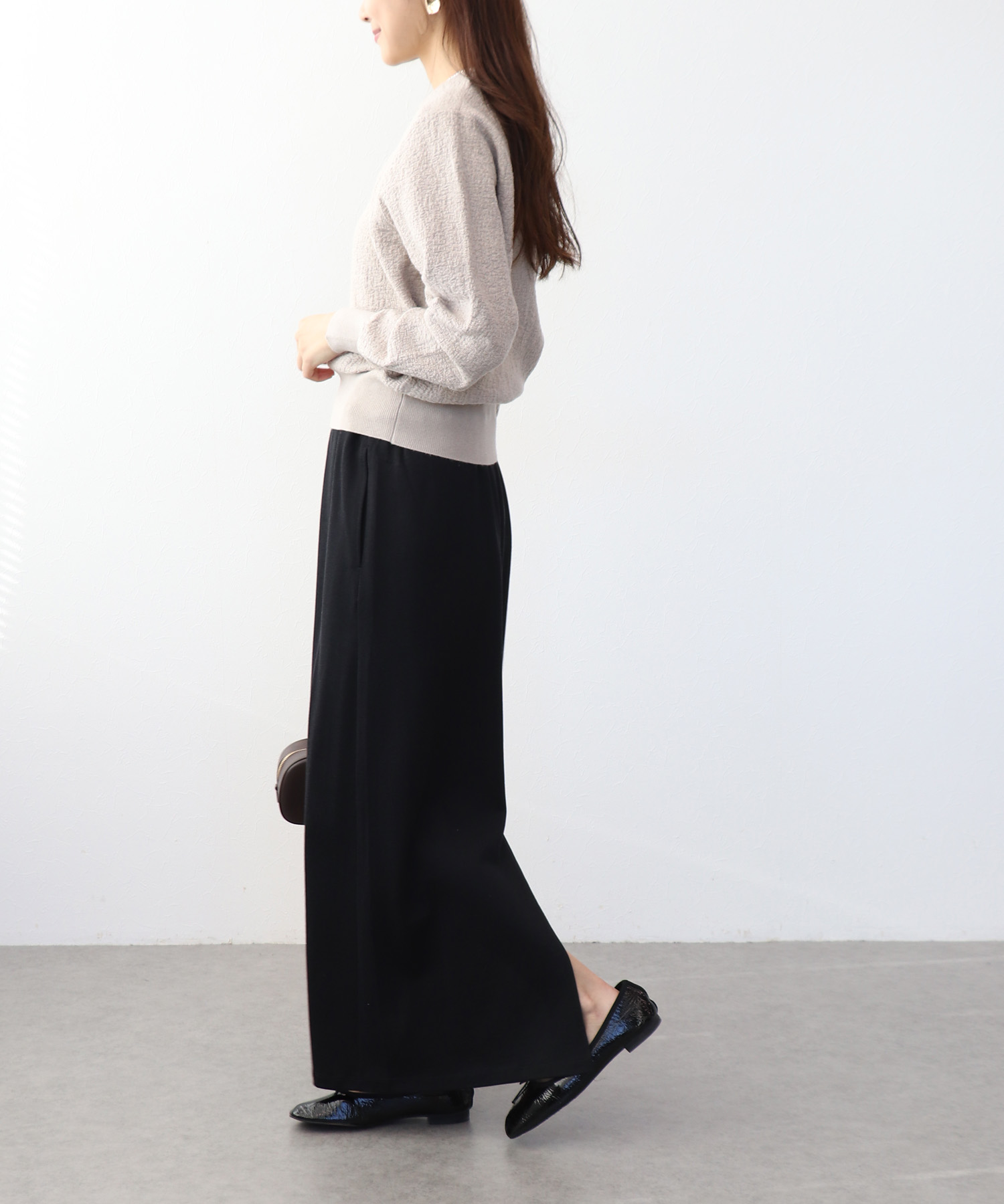 ふくれジャカードニット