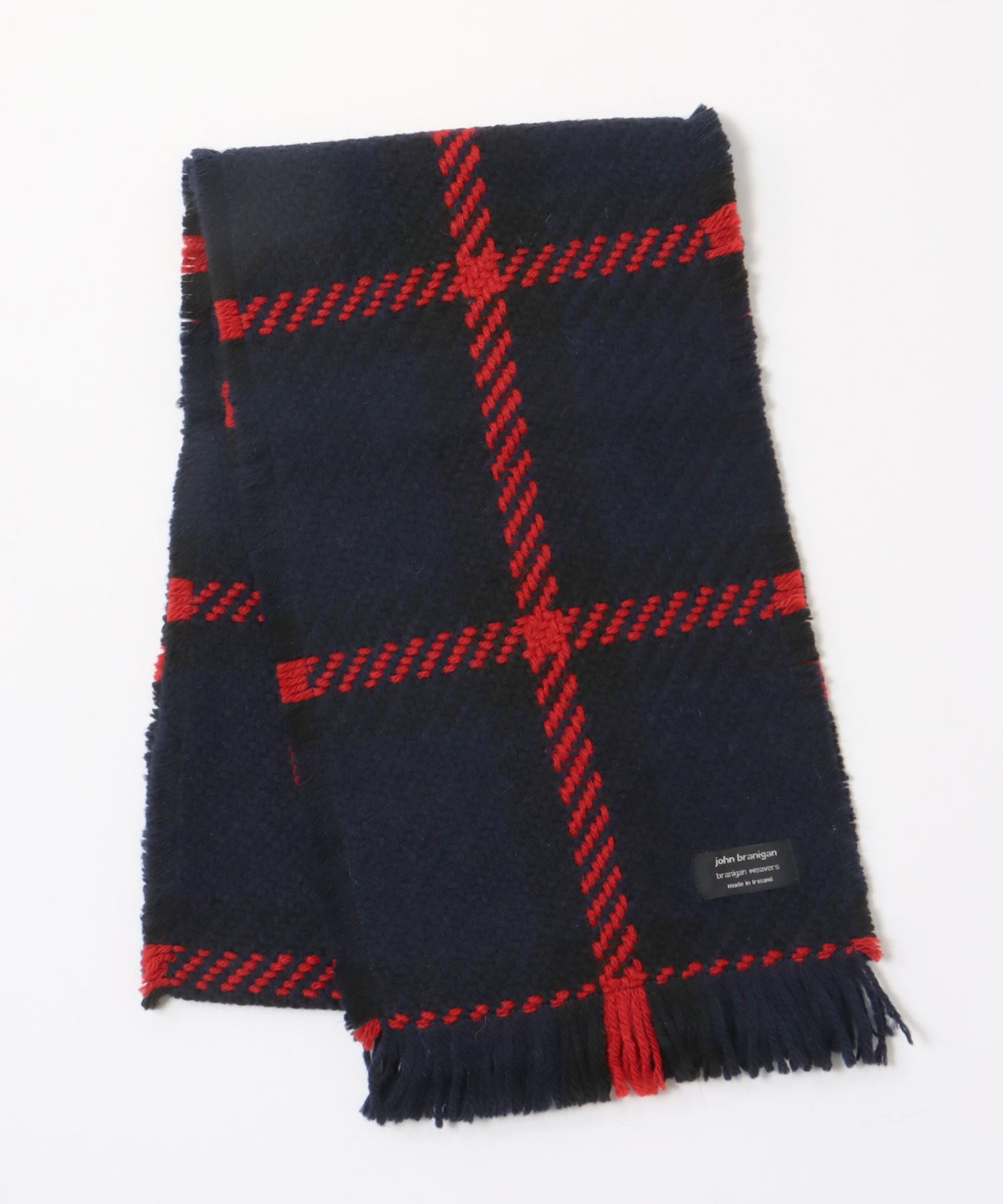 kells Navyストール【John Branigan/ジョン ブラニガン】