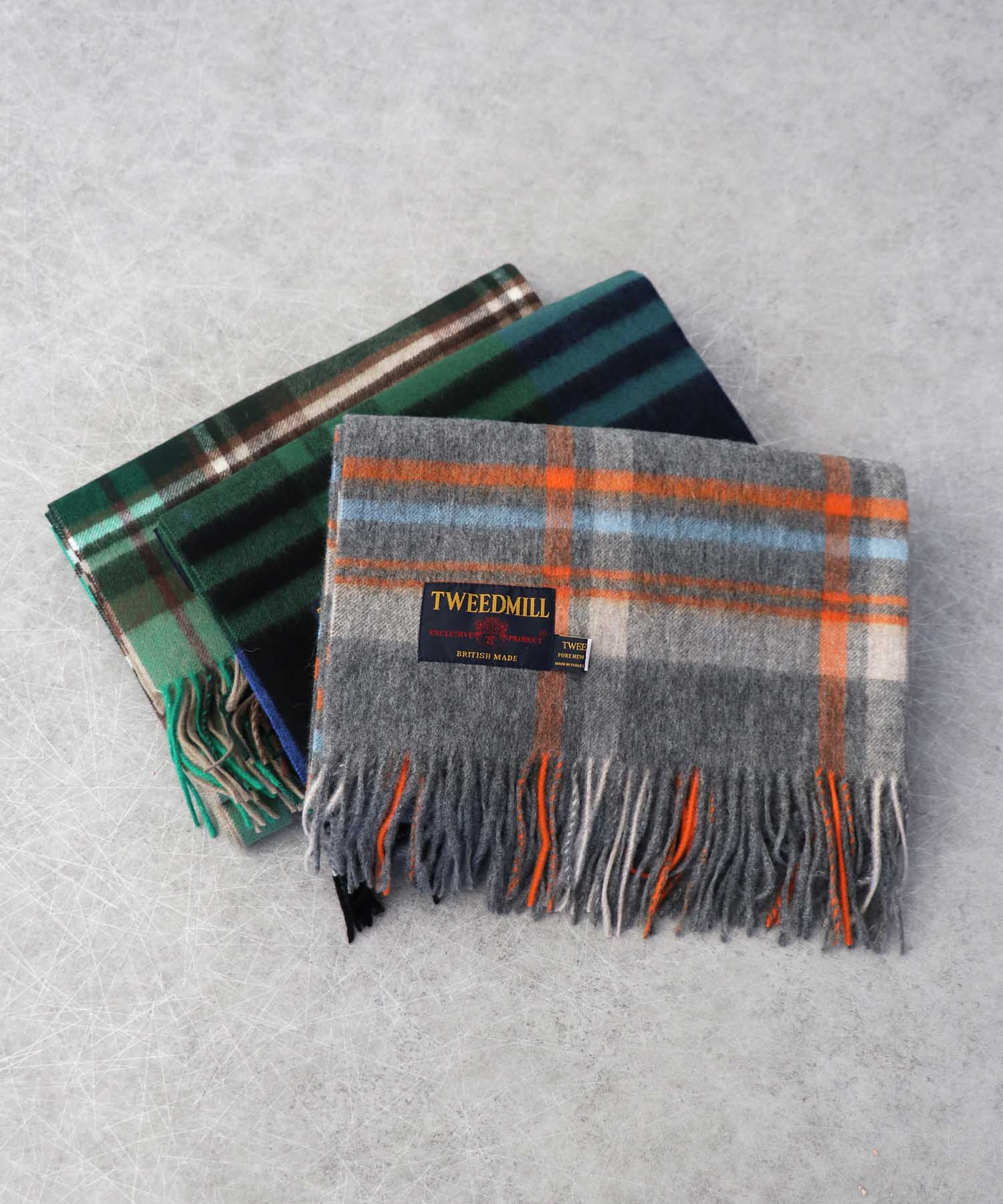 ウール大判ストール【TWEEDMILL/ツィードミル】