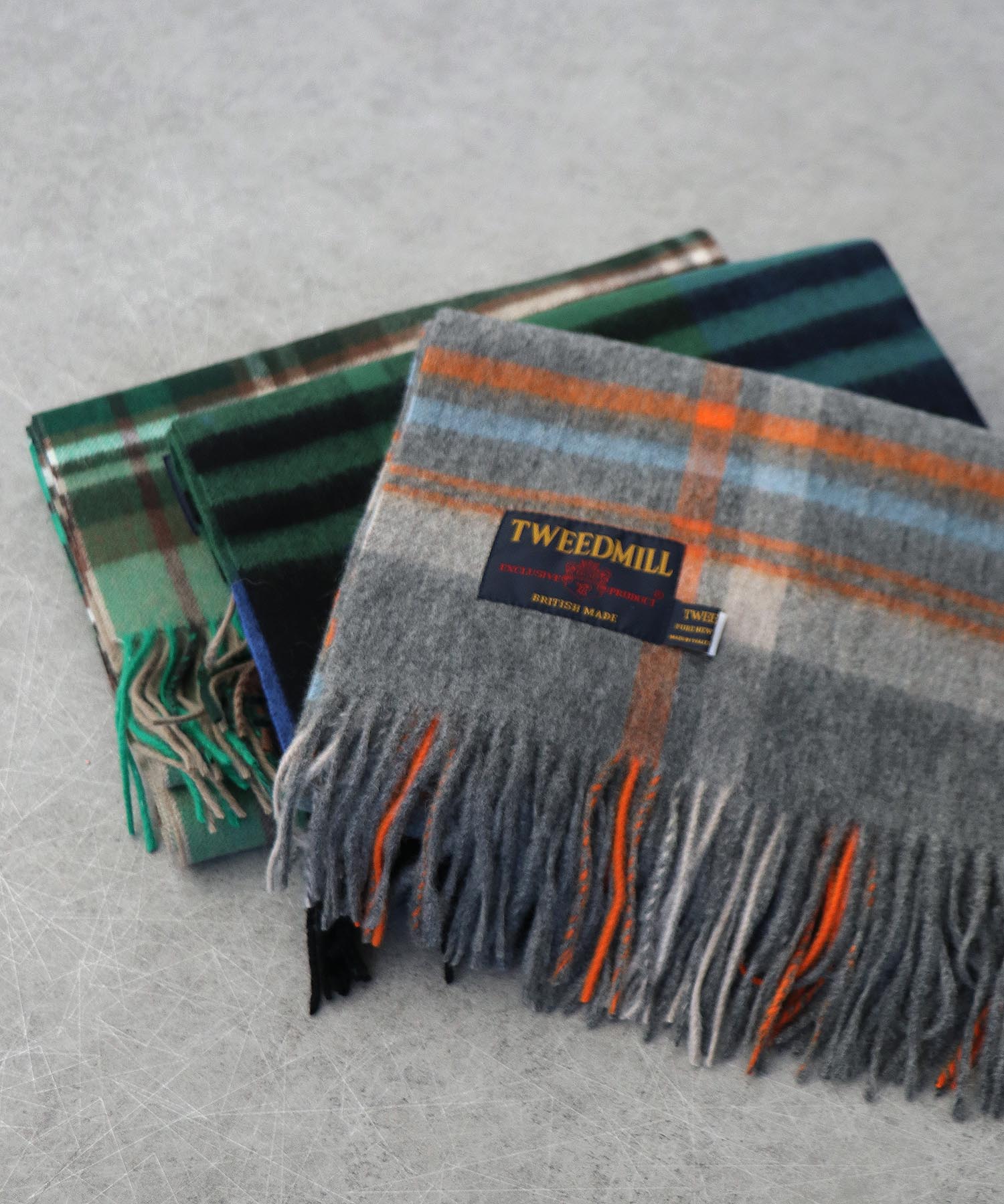ウール大判ストール【TWEEDMILL/ツィードミル】
